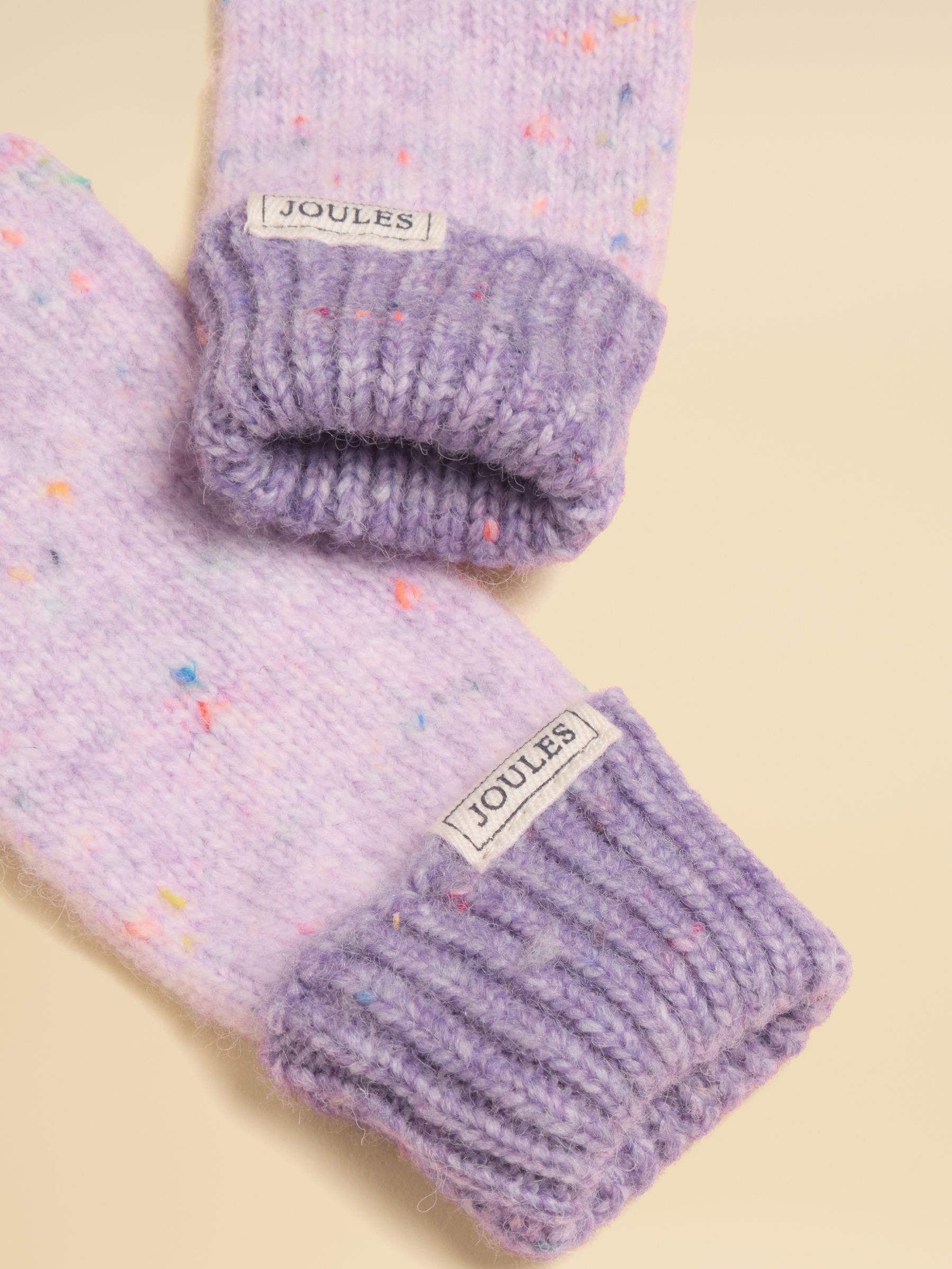 Colourblock Lilac Purple Gloves - Image 3 of 3