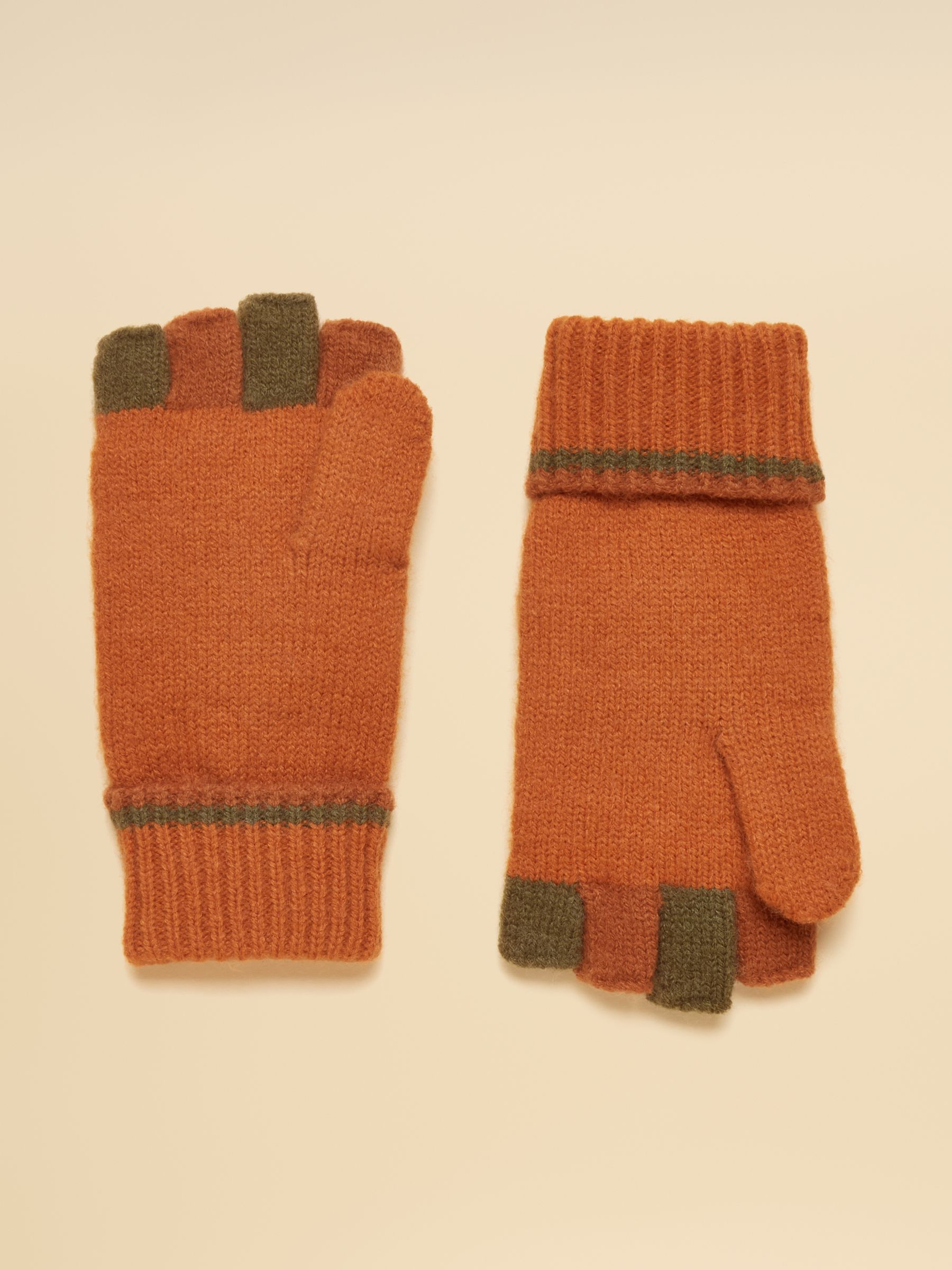 Kids' Fold-Over Orange Fox Character Gloves - Image 2 of 4 Kids' Fold-Over Orange Fox Character Gloves - Image 2 of 4