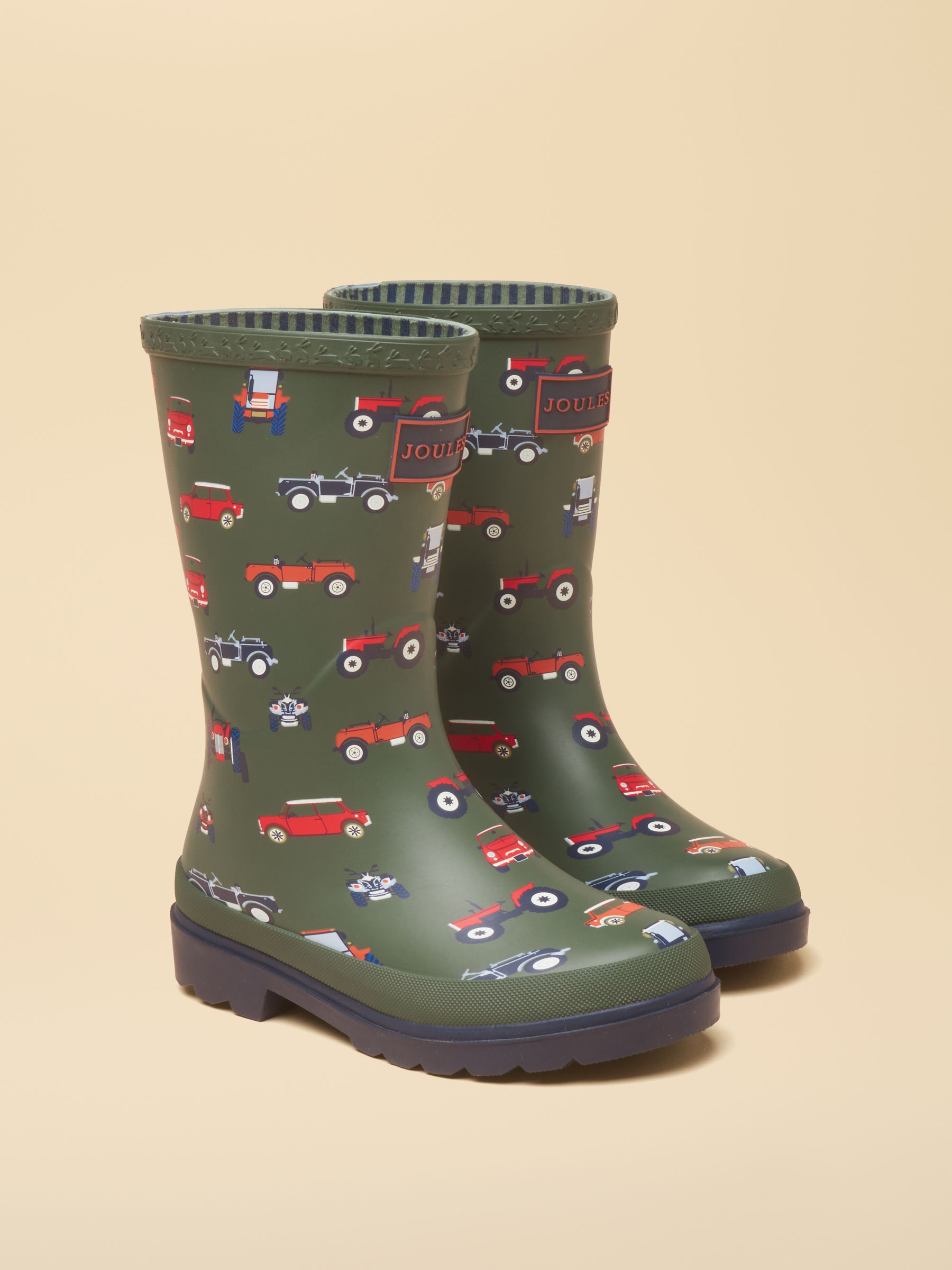 Kids' Khaki Vehicles Printed Welly - Image 1 of 6