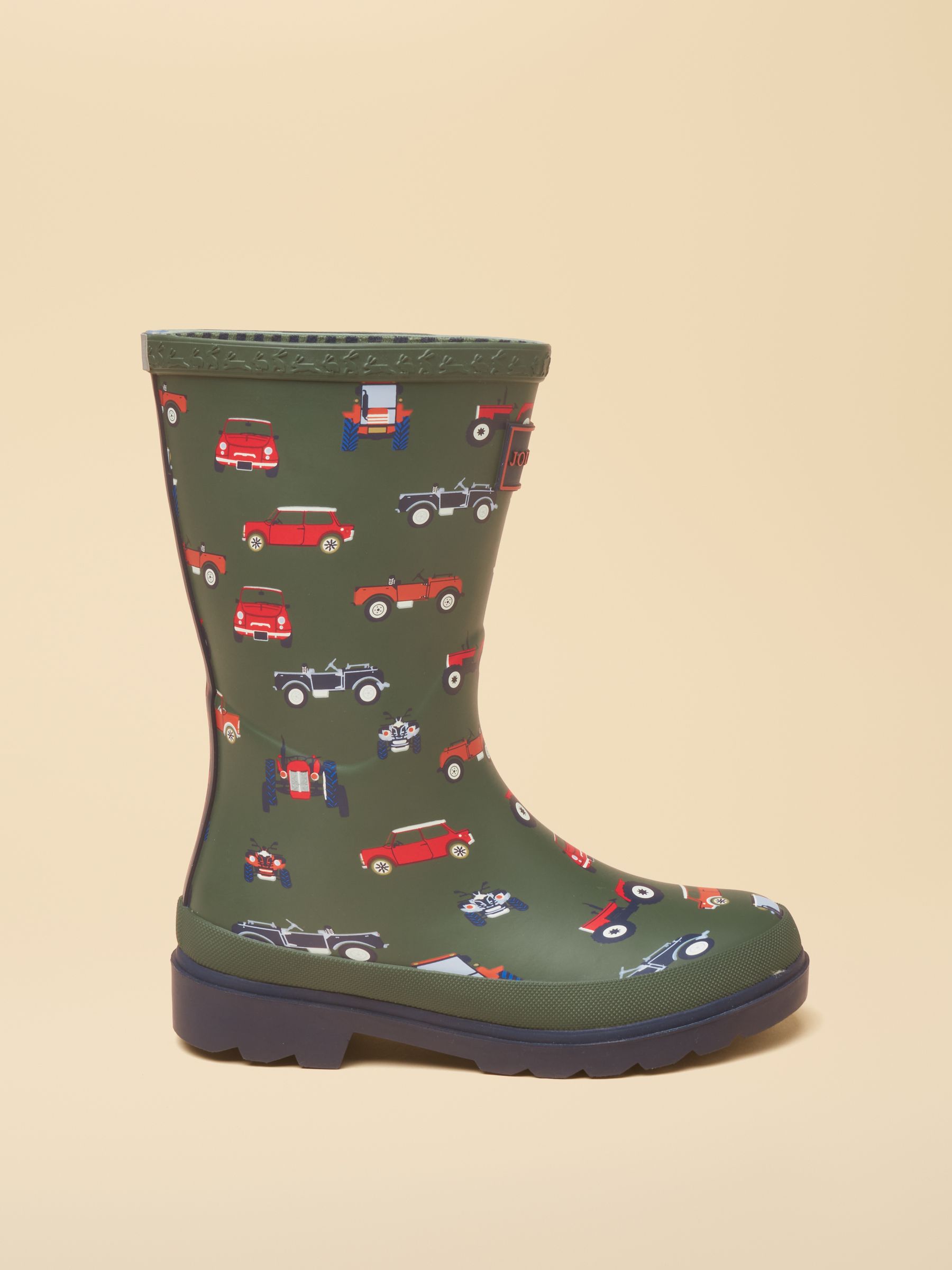 Kids' Khaki Vehicles Printed Welly - Image 2 of 6 Kids' Khaki Vehicles Printed Welly - Image 2 of 6