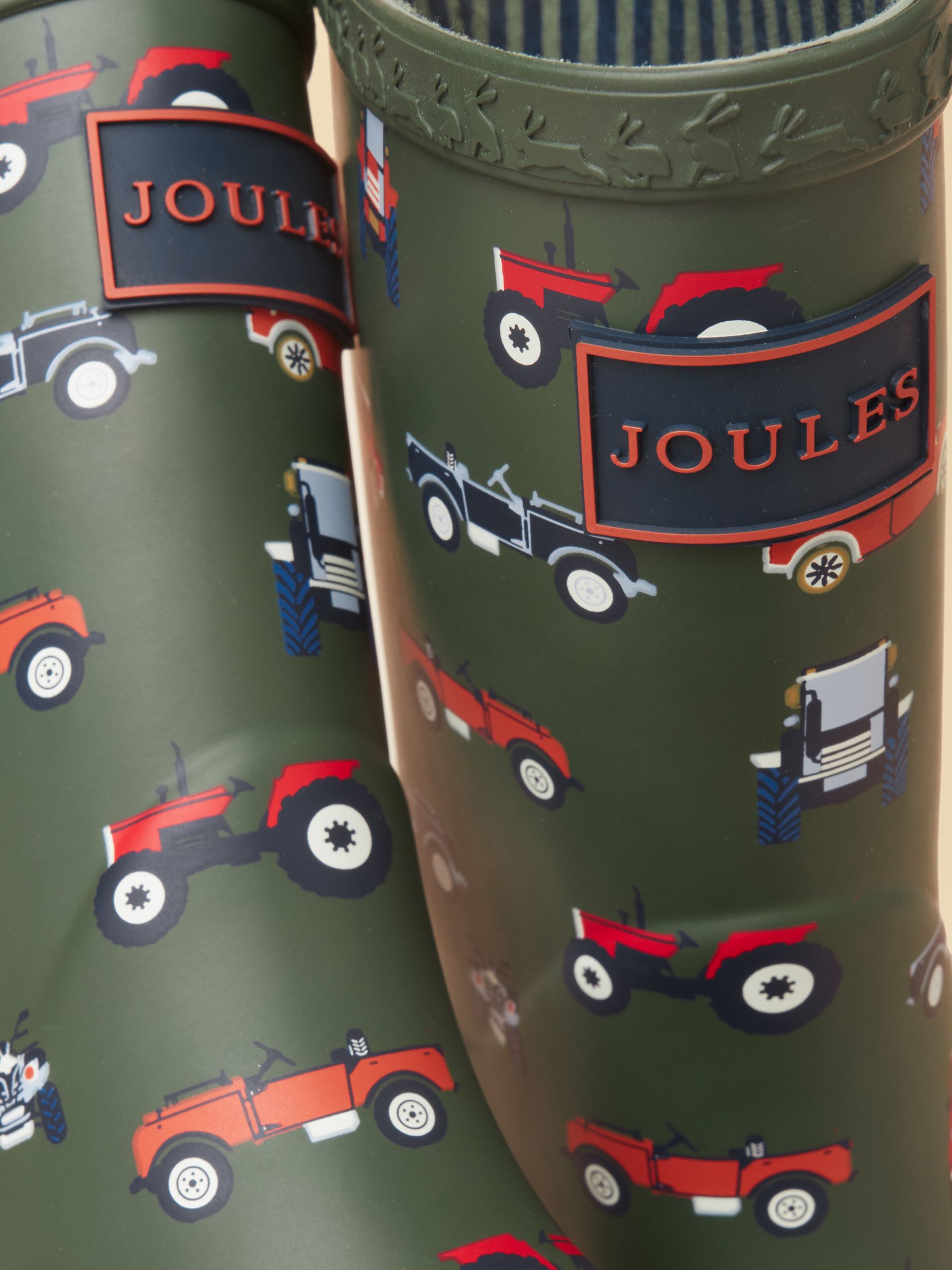 Kids' Khaki Vehicles Printed Welly - Image 5 of 6