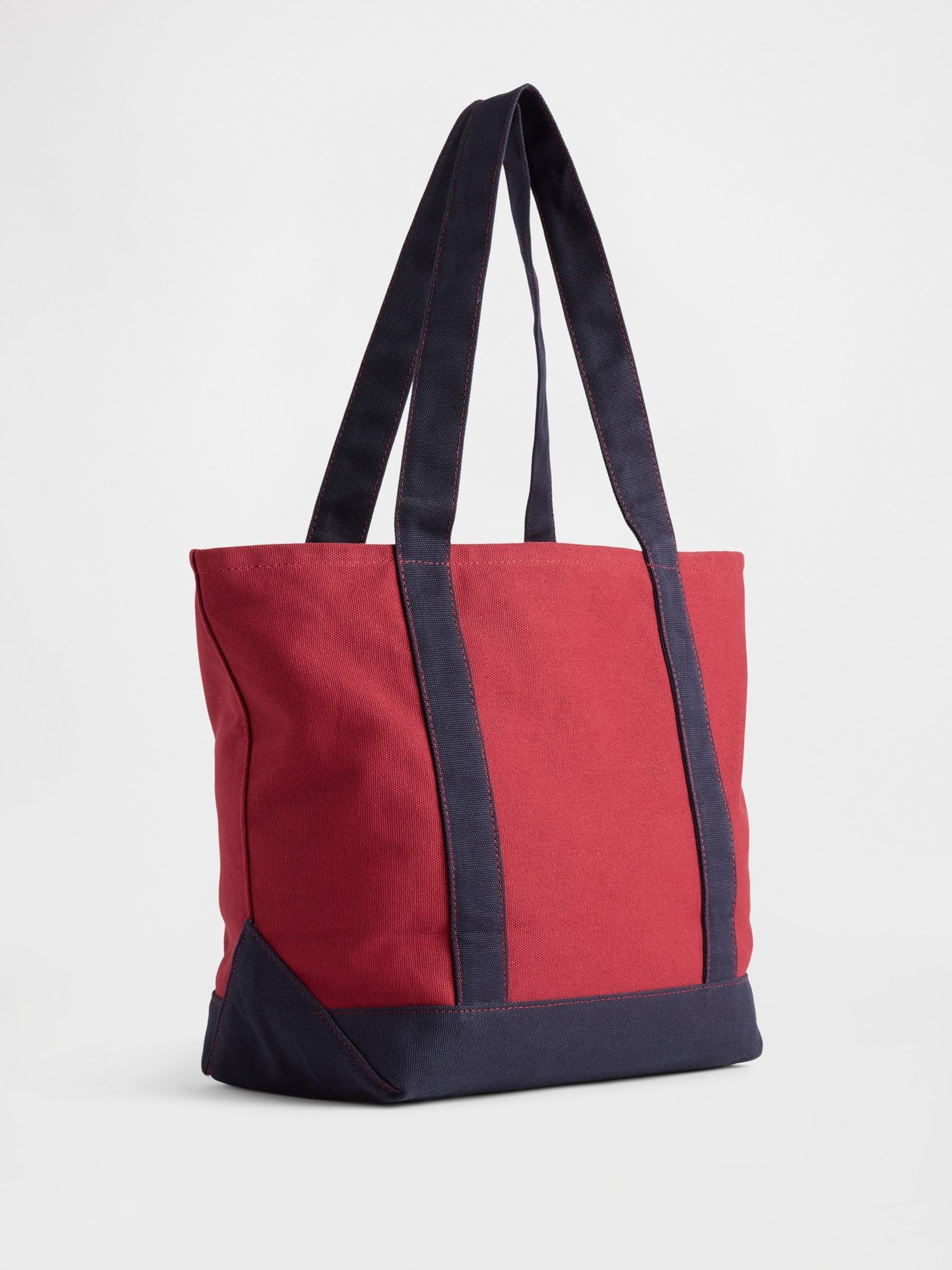 Red London Logo Canvas Tote Bag - Image 2 of 3