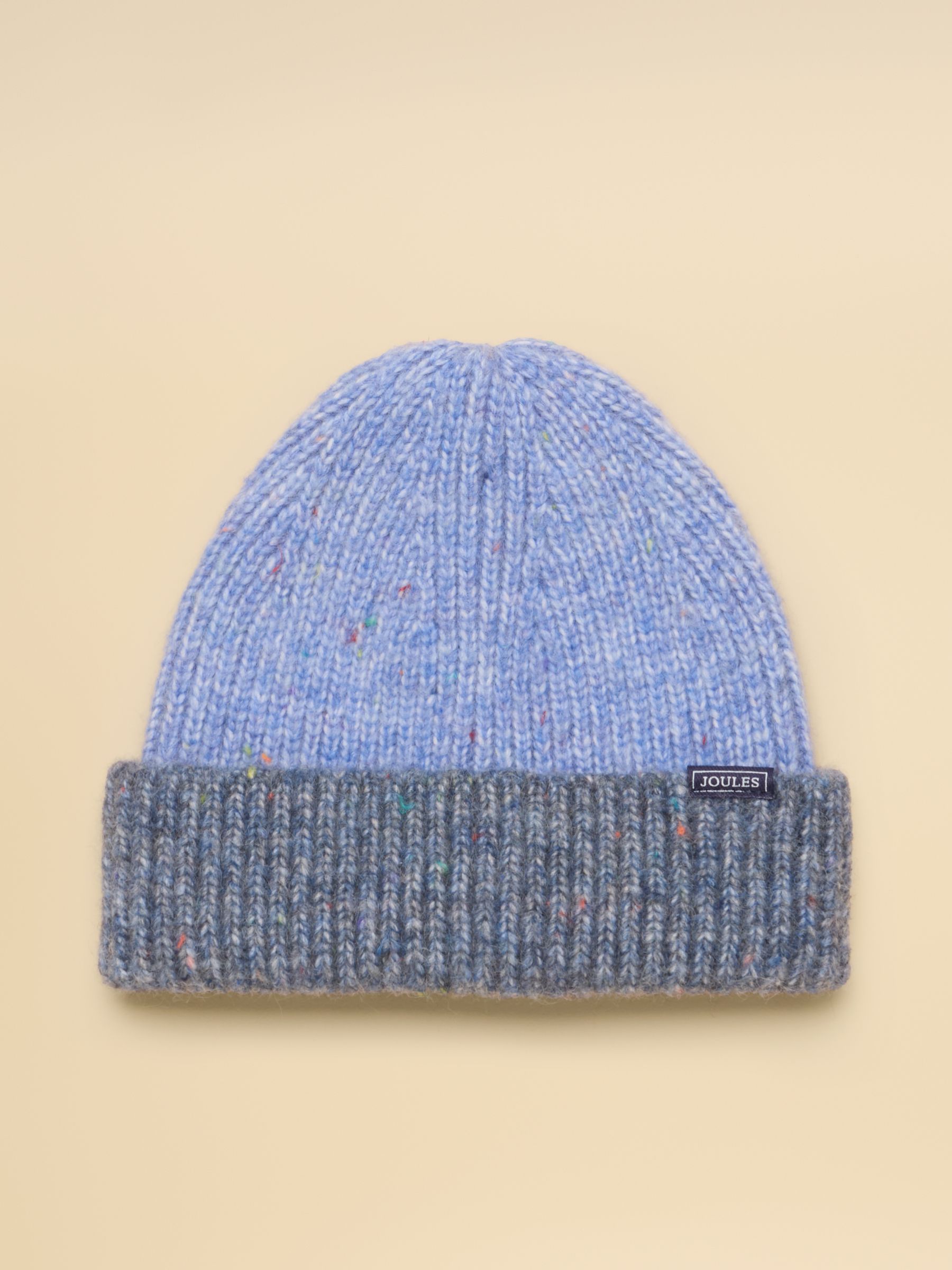 Colourblock Blue Beanie Hat - Image 1 of 3