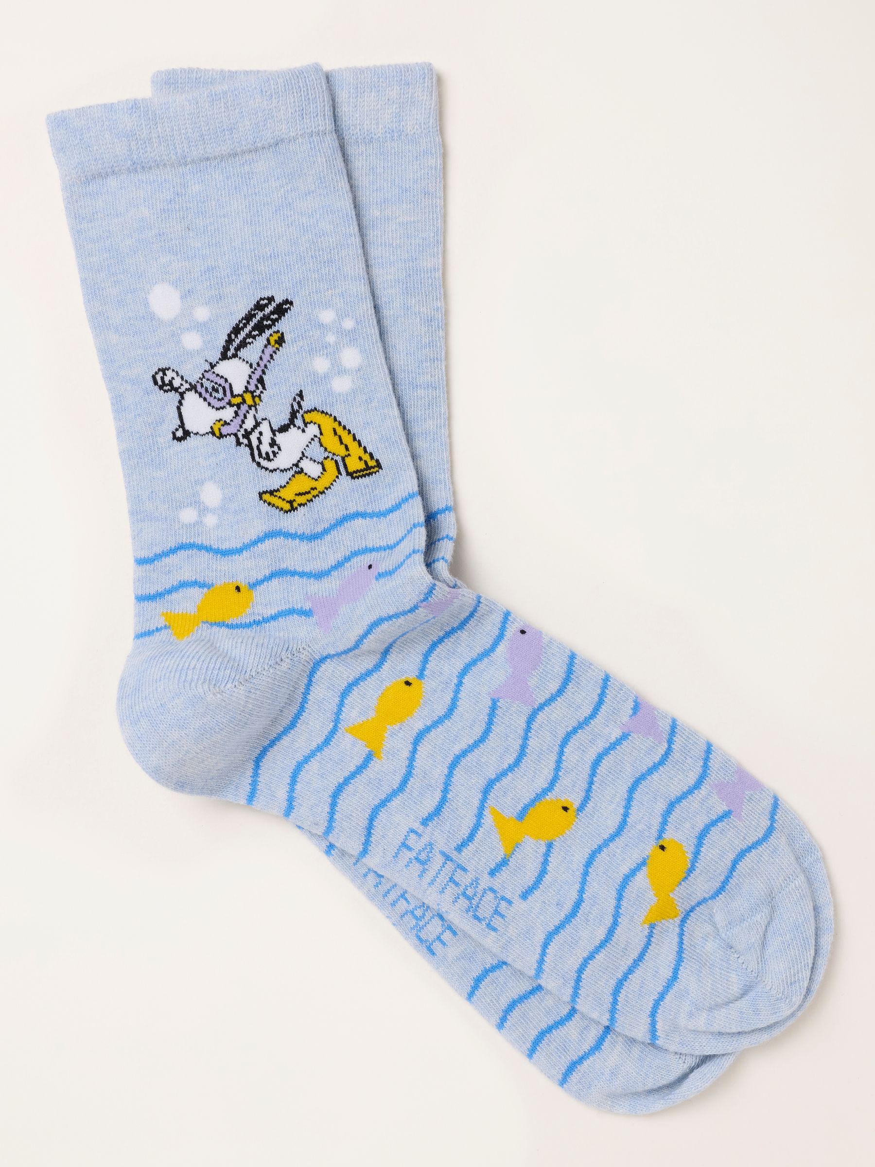 Blue Snorkeling Snoopy Socks - Image 1 of 2