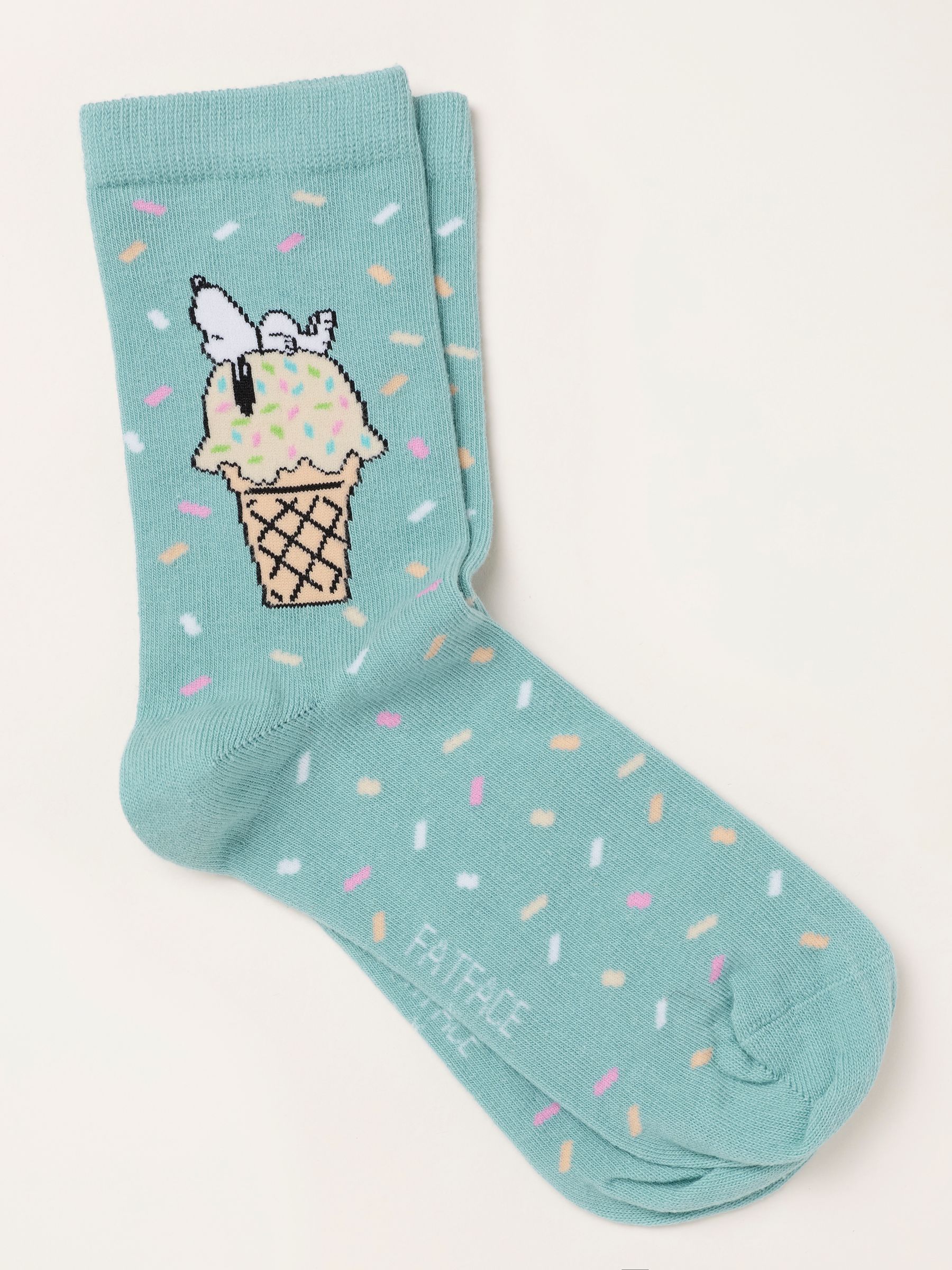 Green Haze Snoopy Ice Cream Socks - Image 1 of 2