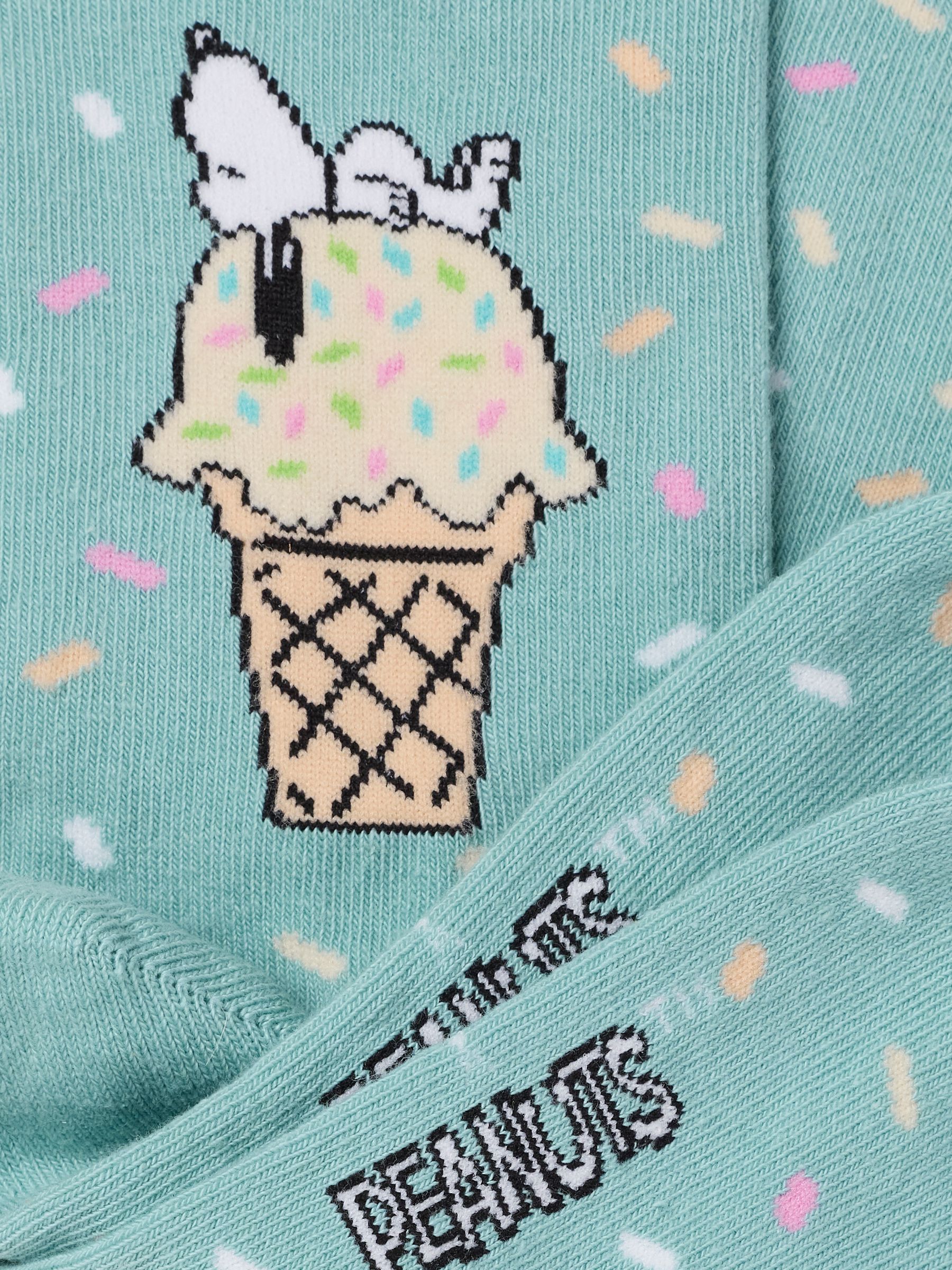 Green Haze Snoopy Ice Cream Socks - Image 2 of 2 Green Haze Snoopy Ice Cream Socks - Image 2 of 2