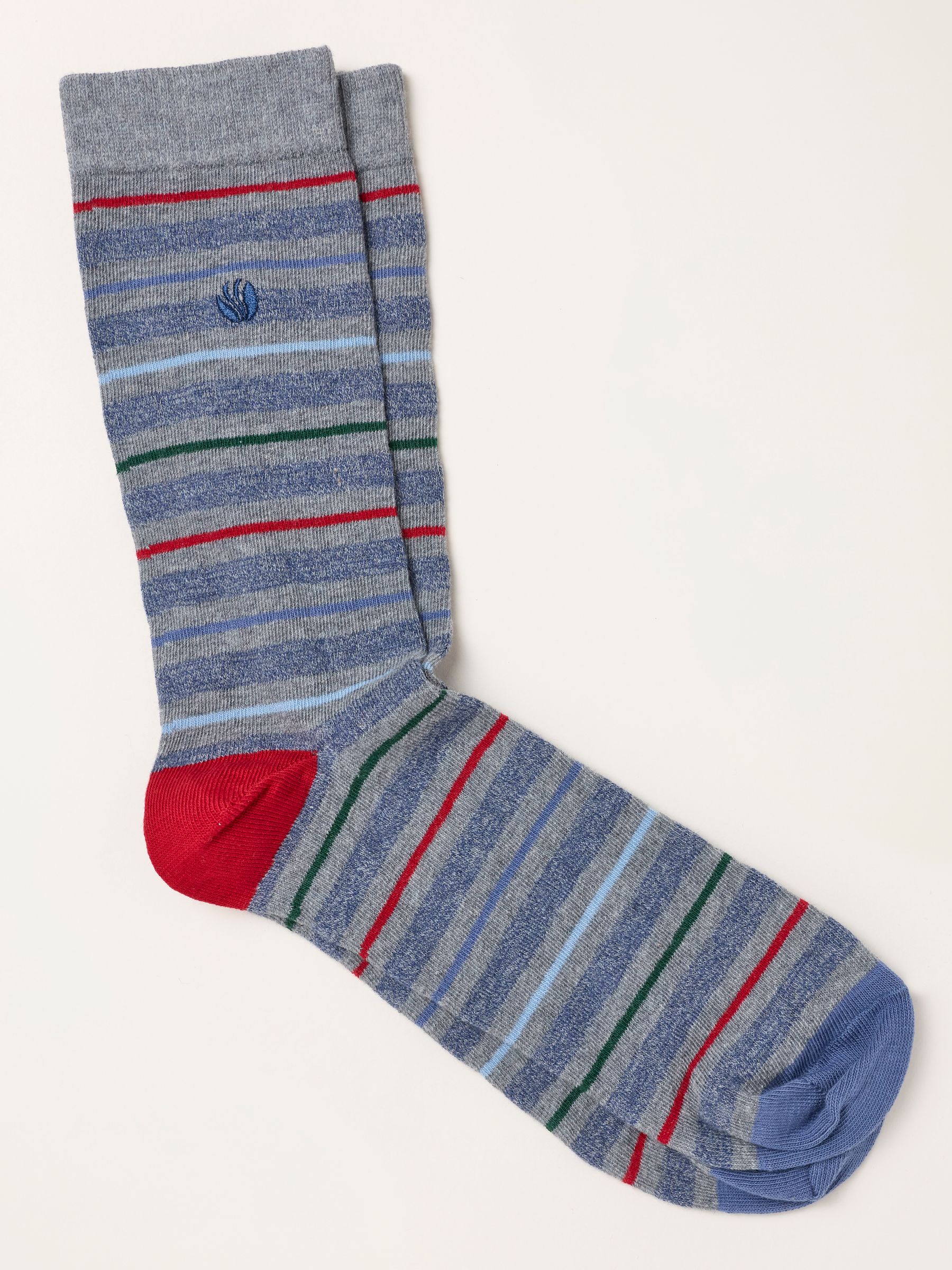 Grey Striped Socks - Image 1 of 2 Grey Striped Socks - Image 1 of 2