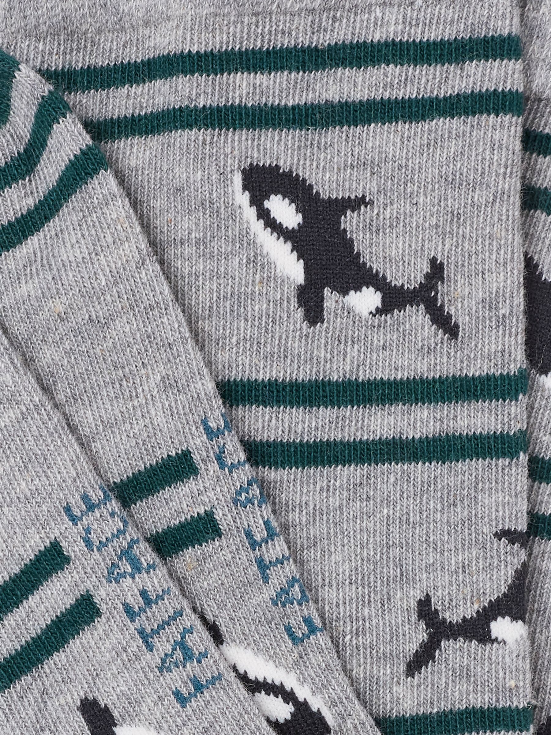 Grey Orca Socks - Image 2 of 2 Grey Orca Socks - Image 2 of 2