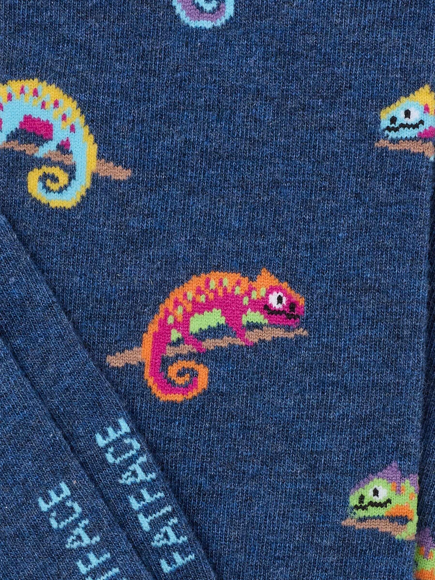 Navy Chameleon Socks - Image 2 of 2 Navy Chameleon Socks - Image 2 of 2