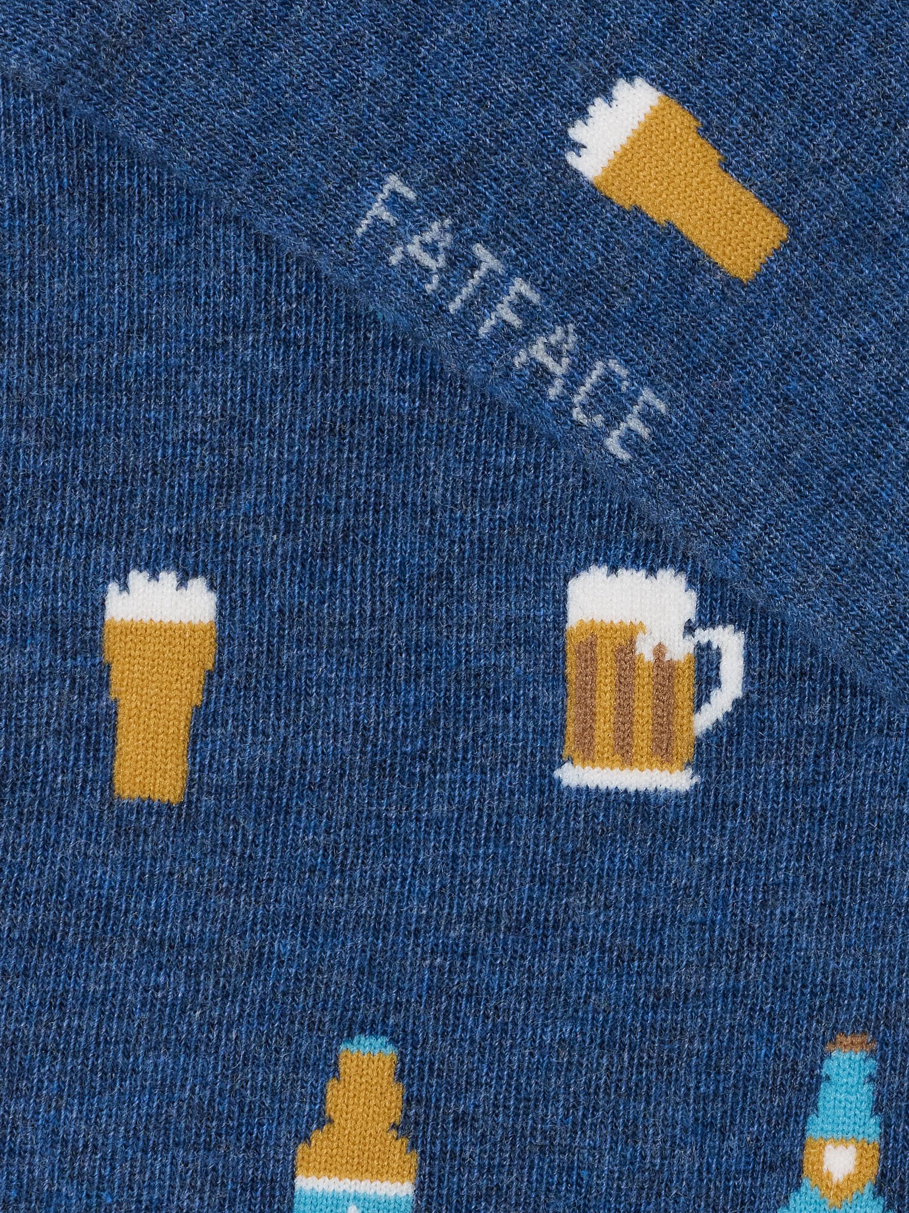 Navy Beer Trainer Socks - Image 2 of 2 Navy Beer Trainer Socks - Image 2 of 2