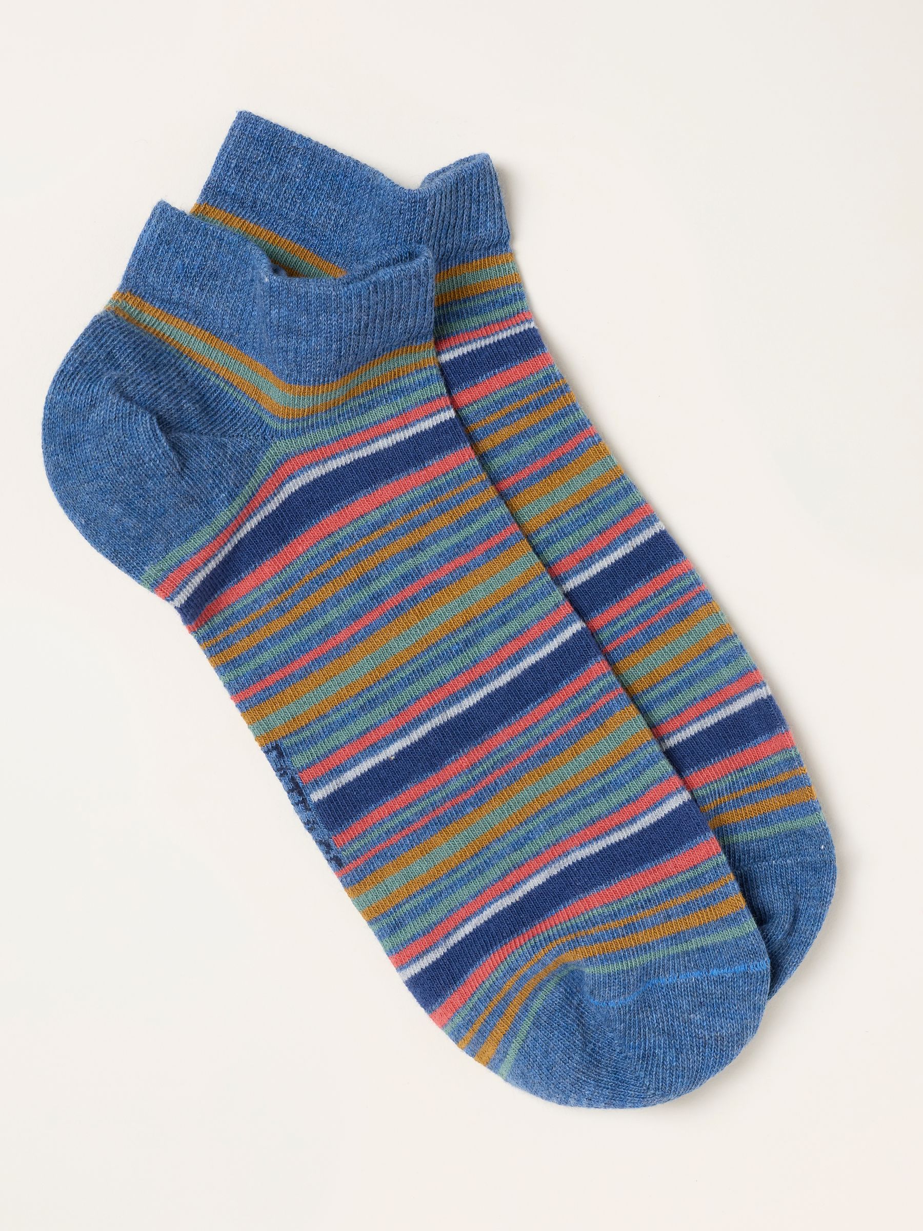 Blue Striped Trainer Socks - Image 1 of 2
