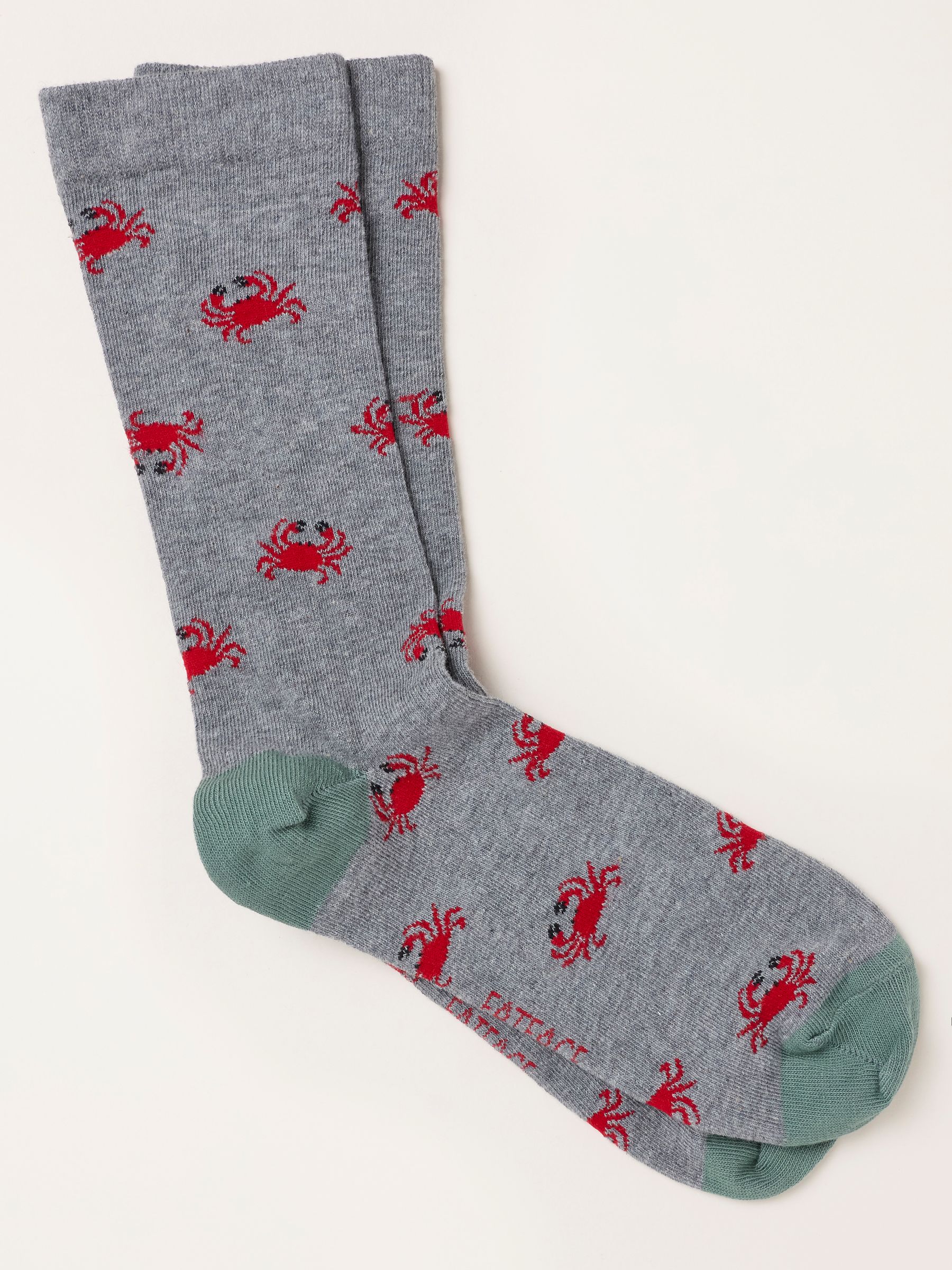 Grey Crab Socks - Image 1 of 2 Grey Crab Socks - Image 1 of 2