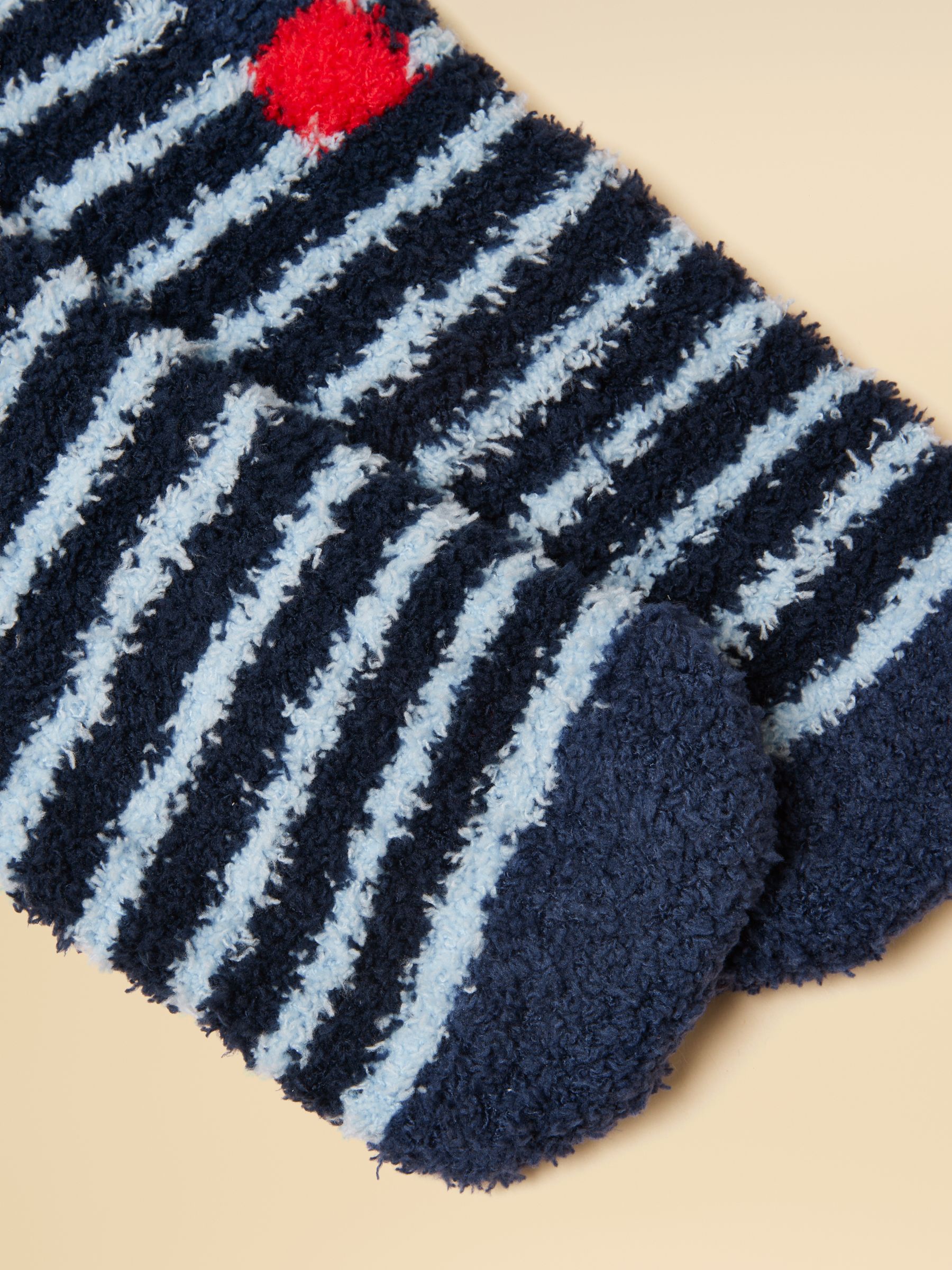 Kids' Fluffy Blue Dog Socks - Image 3 of 3 Kids' Fluffy Blue Dog Socks - Image 3 of 3