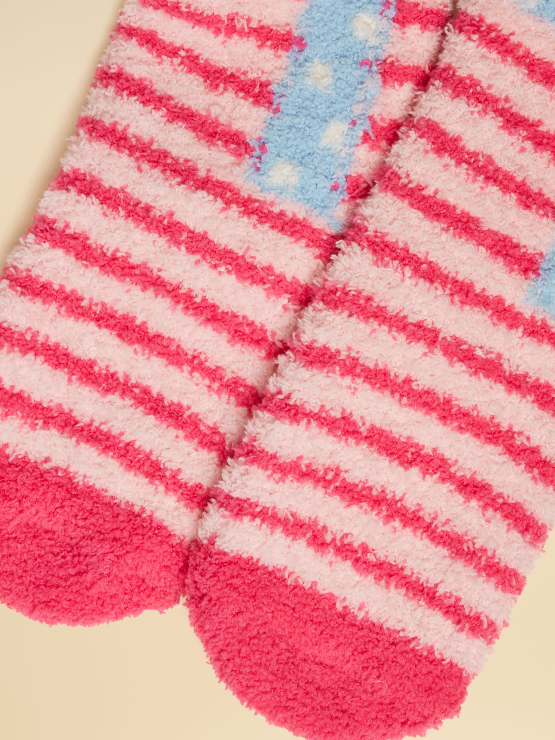 Kids Fluffy Pink Unicorn Socks - Image 3 of 3