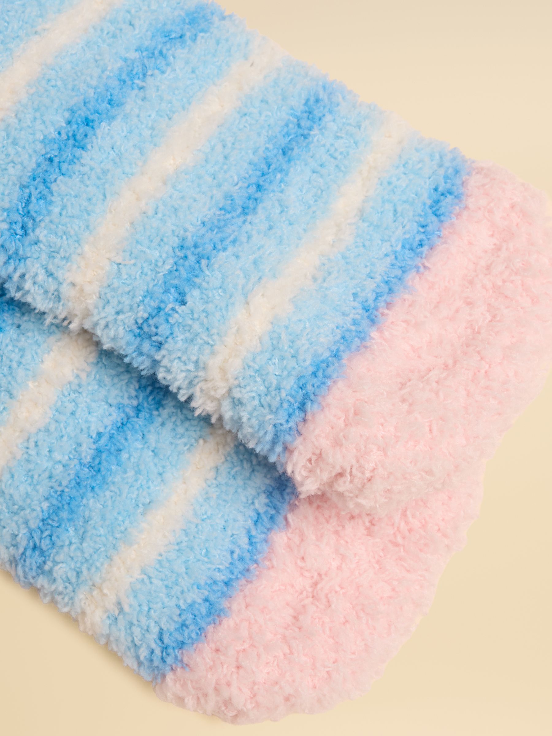 Kids Fluffy Blue Cat Socks - Image 3 of 3