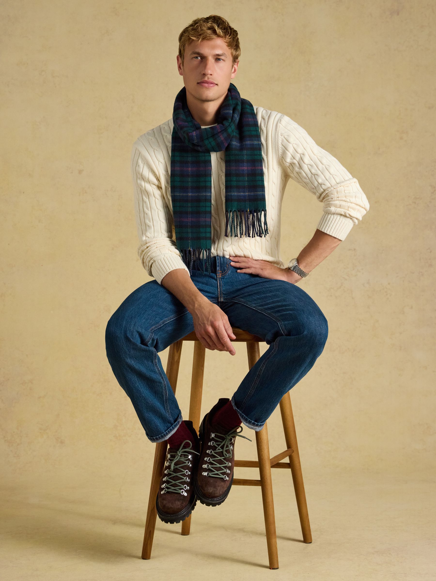 Langtree Navy Scarf - Image 4 of 6