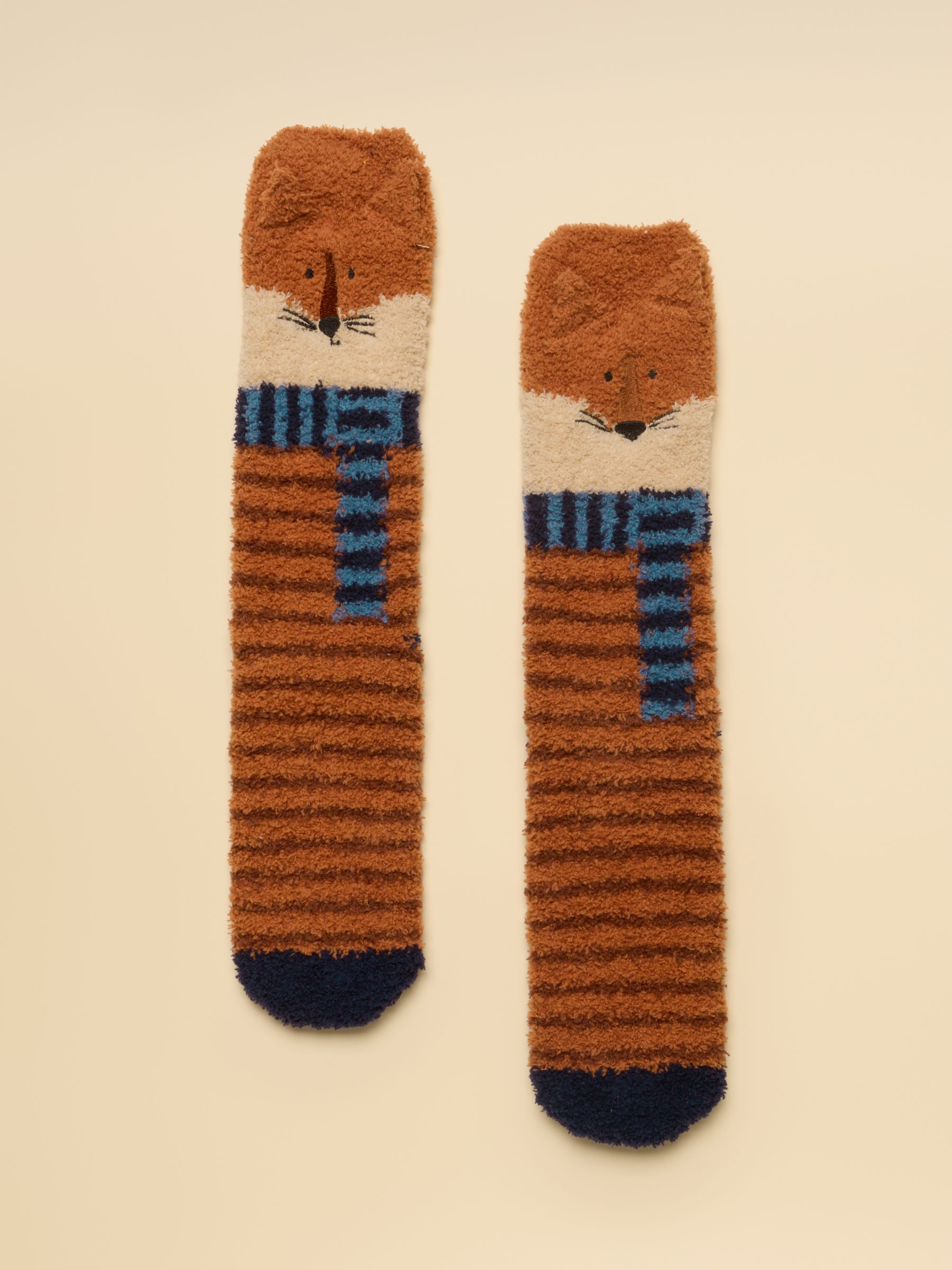 Fluffy Orange Fox Socks - Image 1 of 3