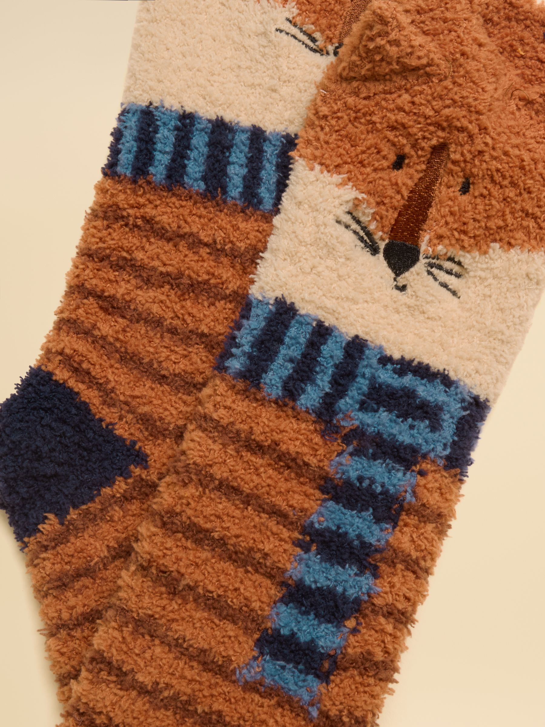 Fluffy Orange Fox Socks - Image 2 of 3