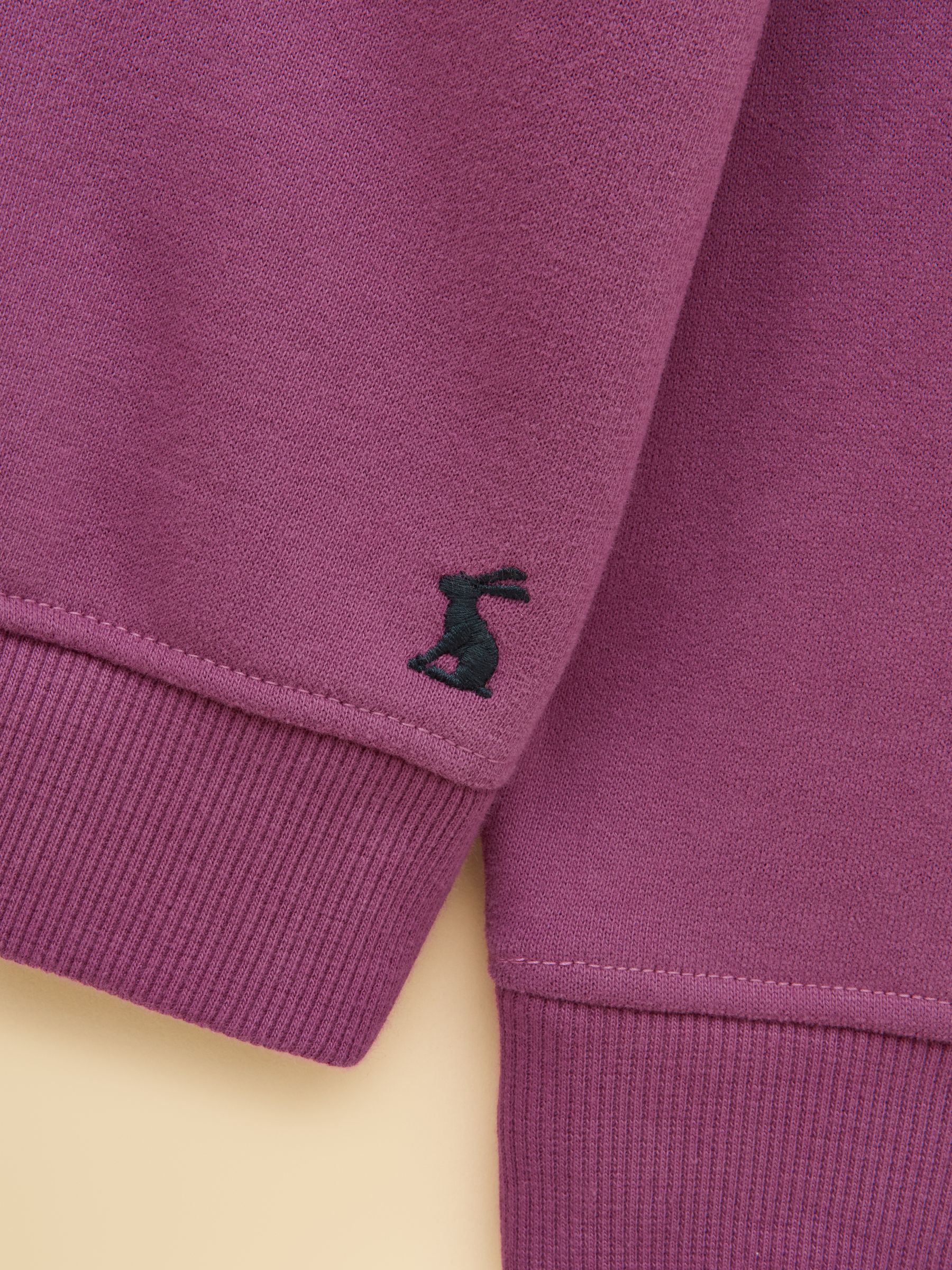 Kids' Purple Dino Crew Neck Sweatshirt - Image 4 of 5