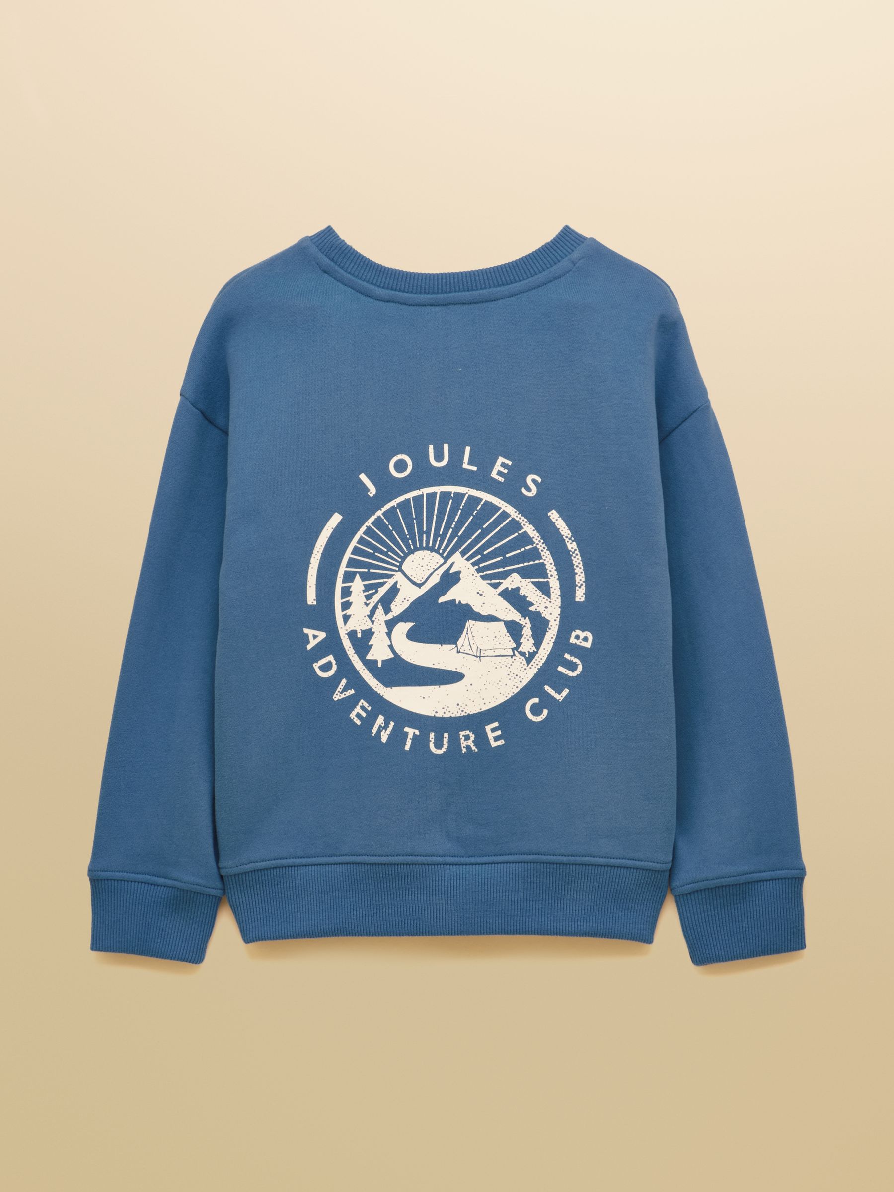 Blue Brushback Crew Sweatshirt - Image 2 of 5 Blue Brushback Crew Sweatshirt - Image 2 of 5