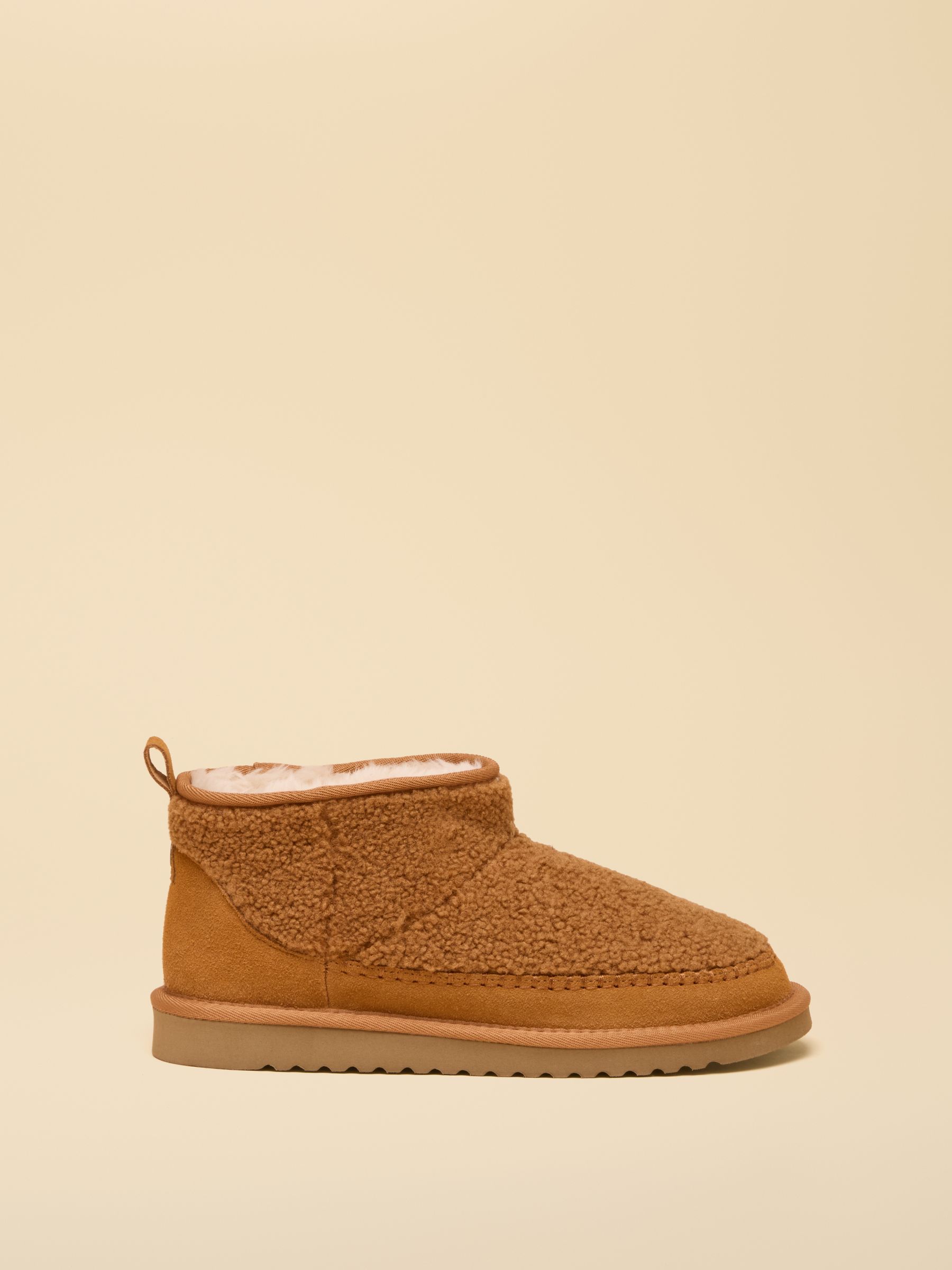 Borg Tan Slipper Boots - Image 3 of 6