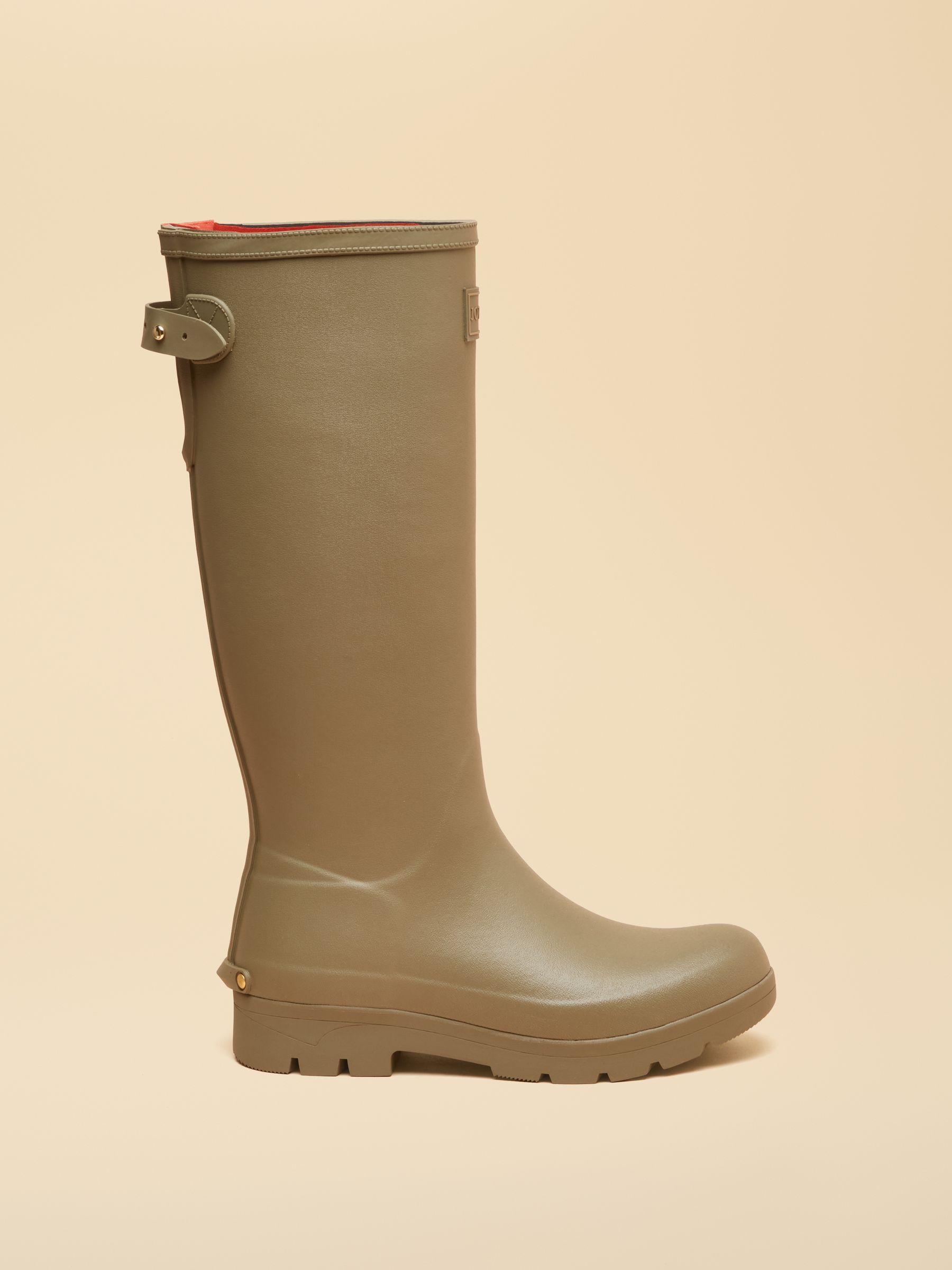 Luxe Khaki Green Neoprene Lined Tall Wellies - Image 3 of 6