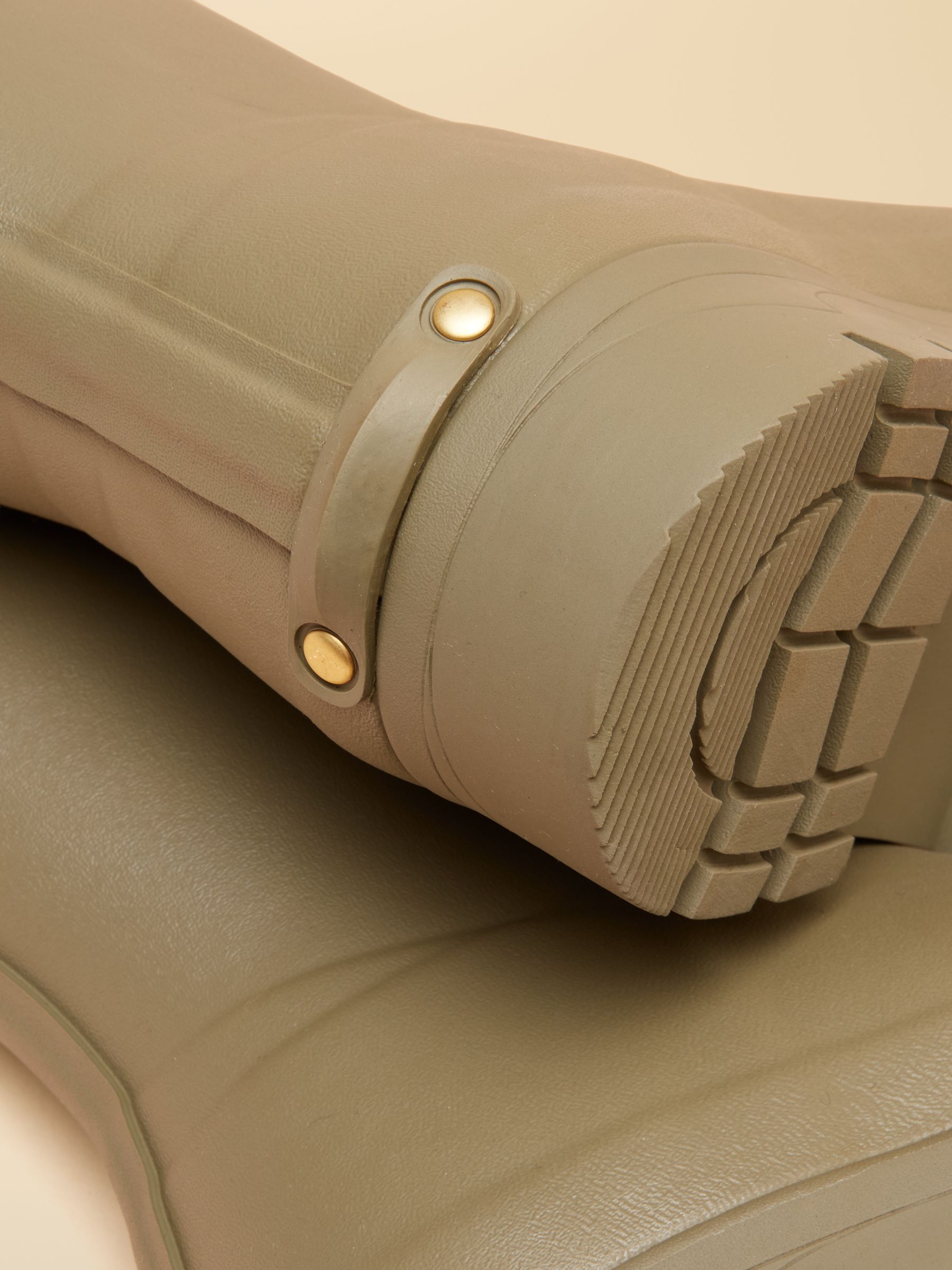 Luxe Khaki Green Neoprene Lined Tall Wellies - Image 5 of 6