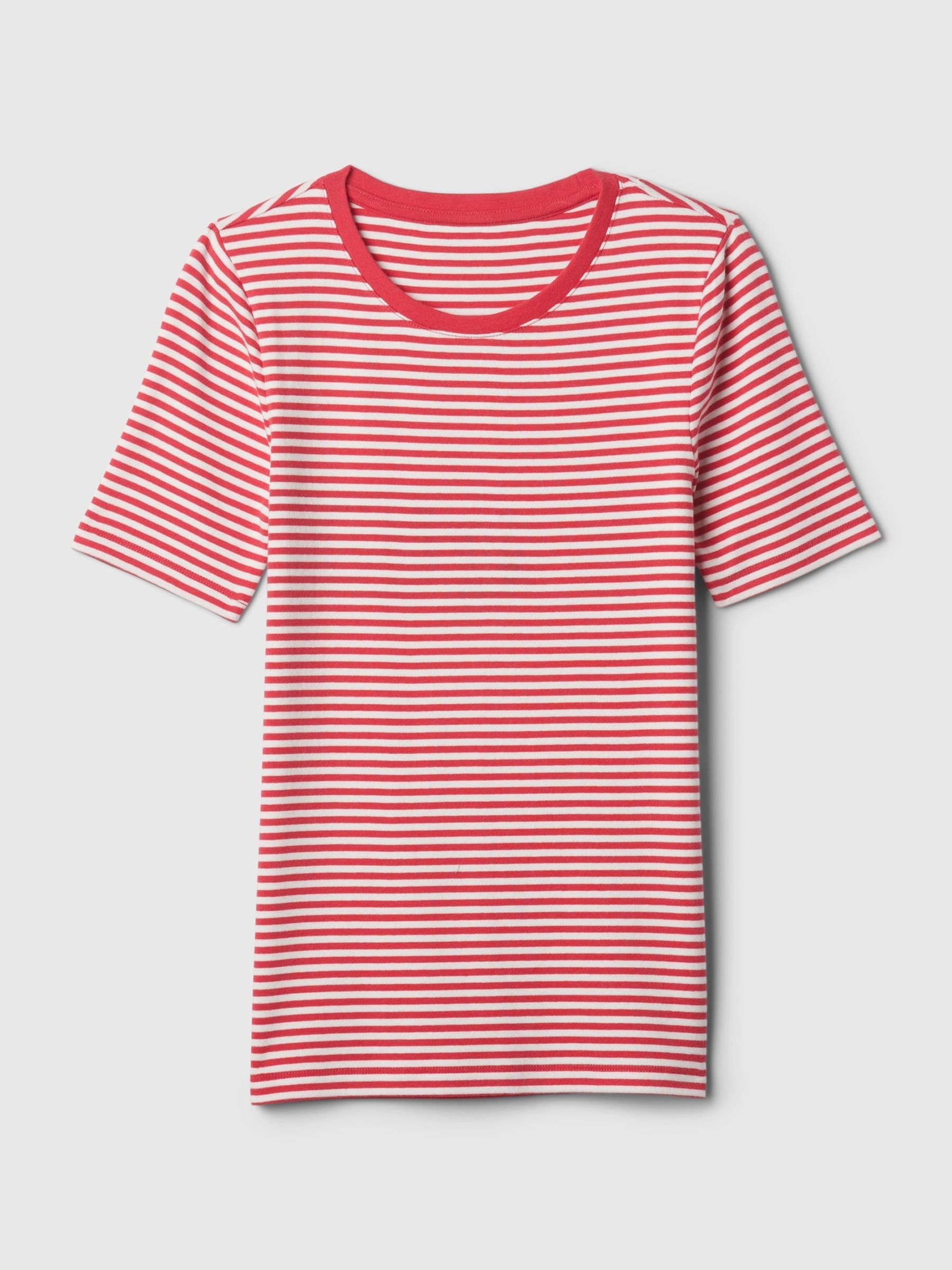 Red Modern Crew Neck Short Sleeve T-Shirt - Image 4 of 4
