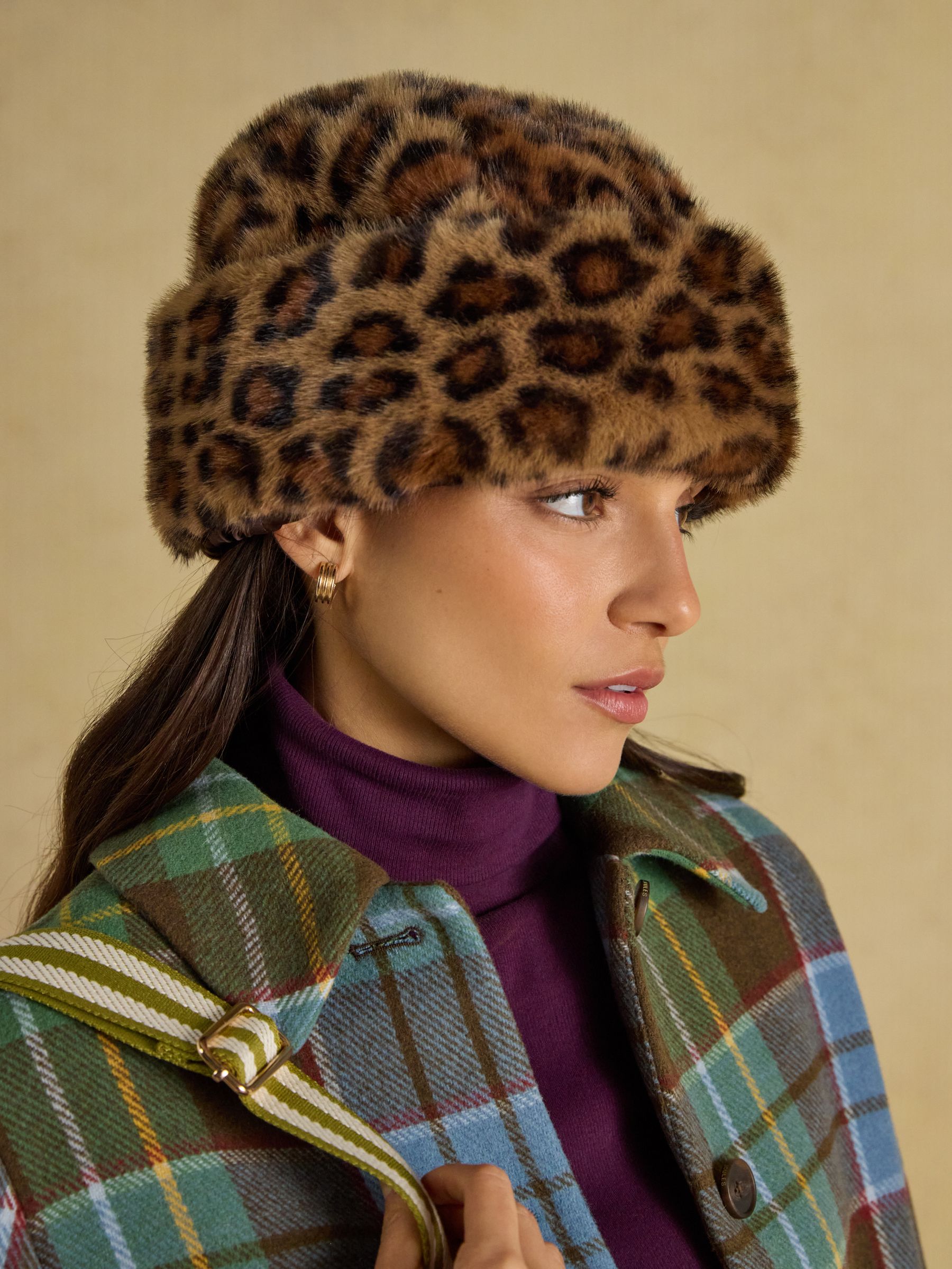 Leopard Faux Fur Hat - Image 2 of 8