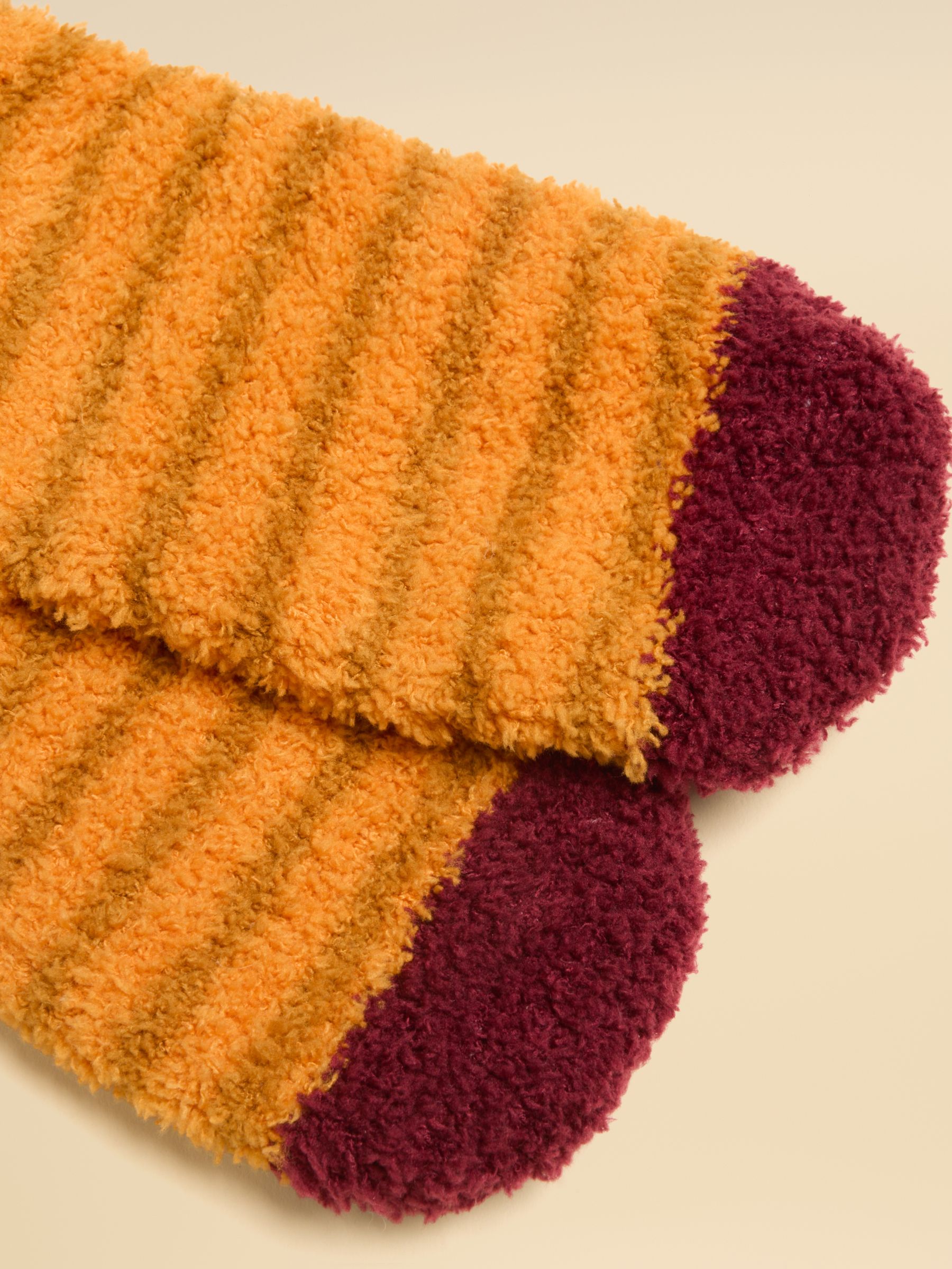 Women's Fluffy Orange Fox Socks (size 4-8) - Image 3 of 3