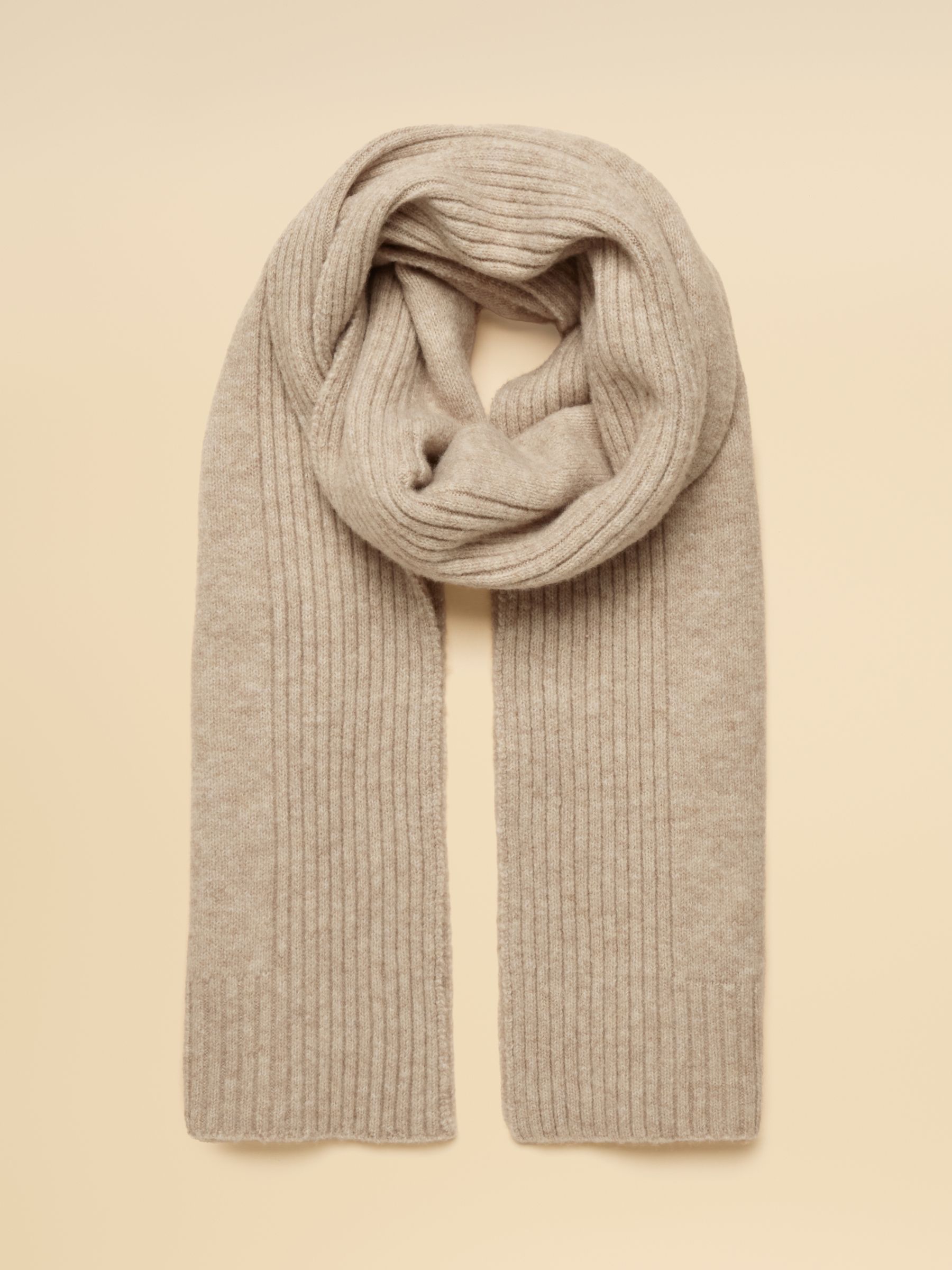 Fine Knit Oatmeal Scarf - Image 1 of 6
