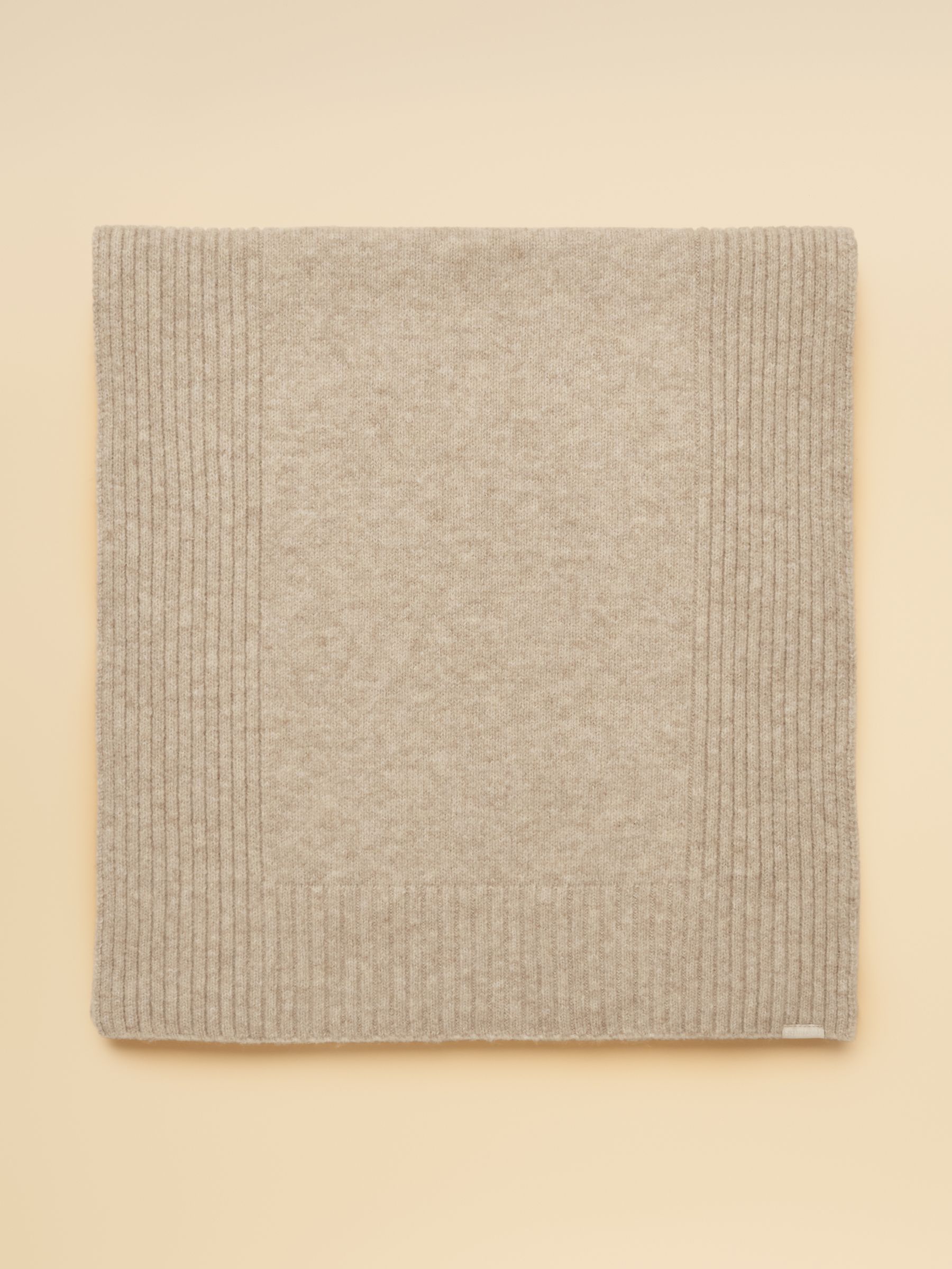 Fine Knit Oatmeal Scarf - Image 5 of 6