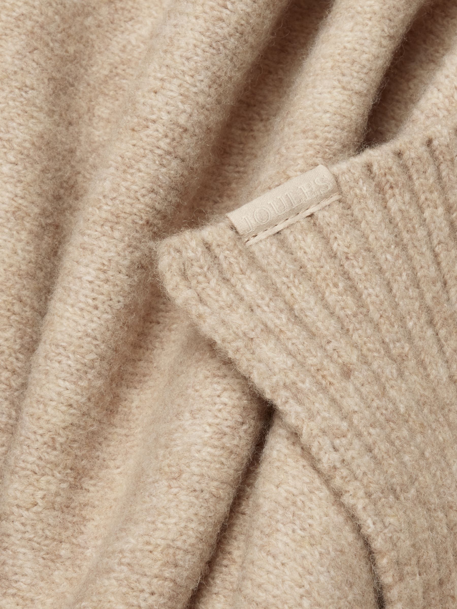 Fine Knit Oatmeal Scarf - Image 6 of 6