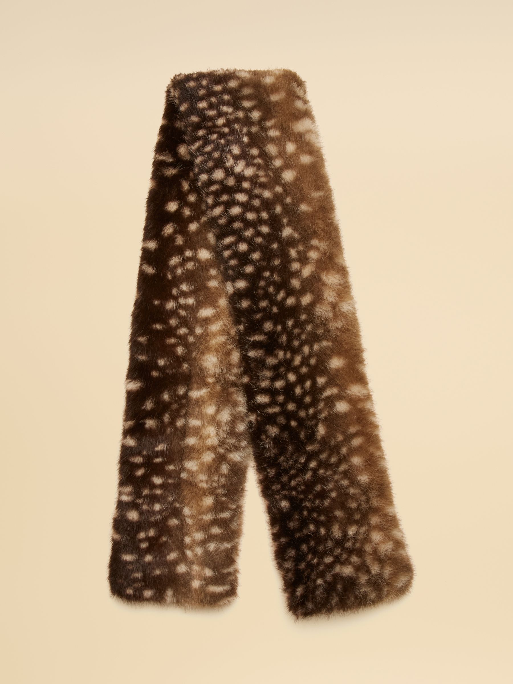 Faux Fur Deer Spot Scarf - Image 6 of 7