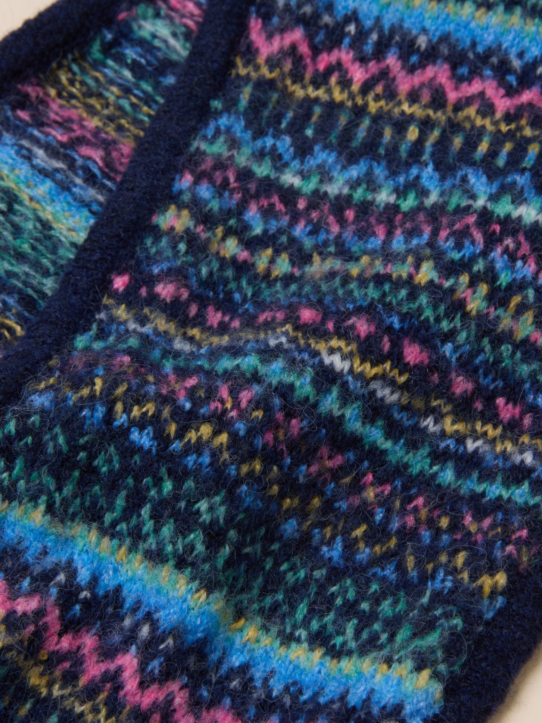 Knitted Navy Fairisle Neckerchief - Image 3 of 3