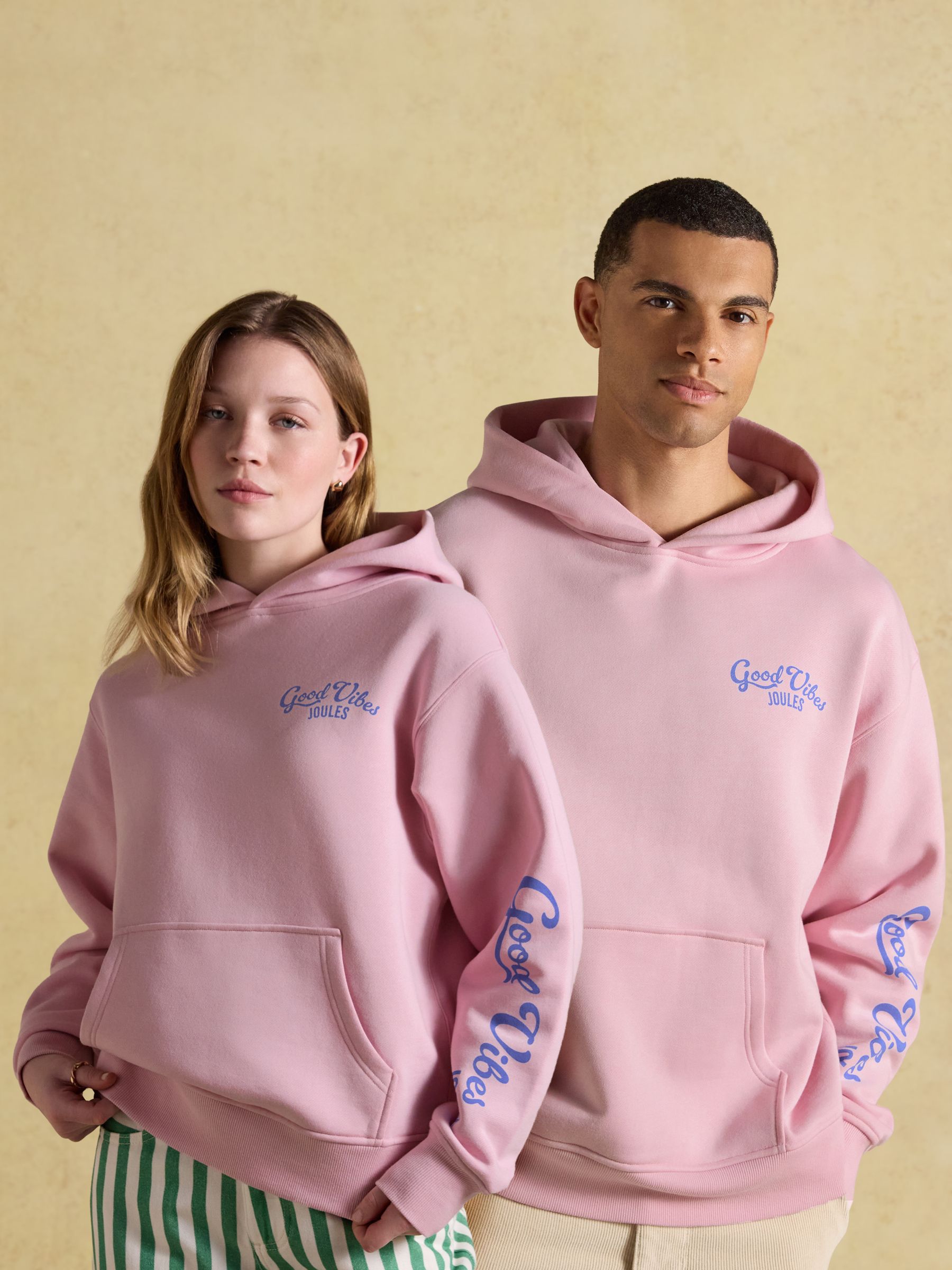 Pink Beach Graphic Unisex Oversized Hoodie - Image 1 of 11