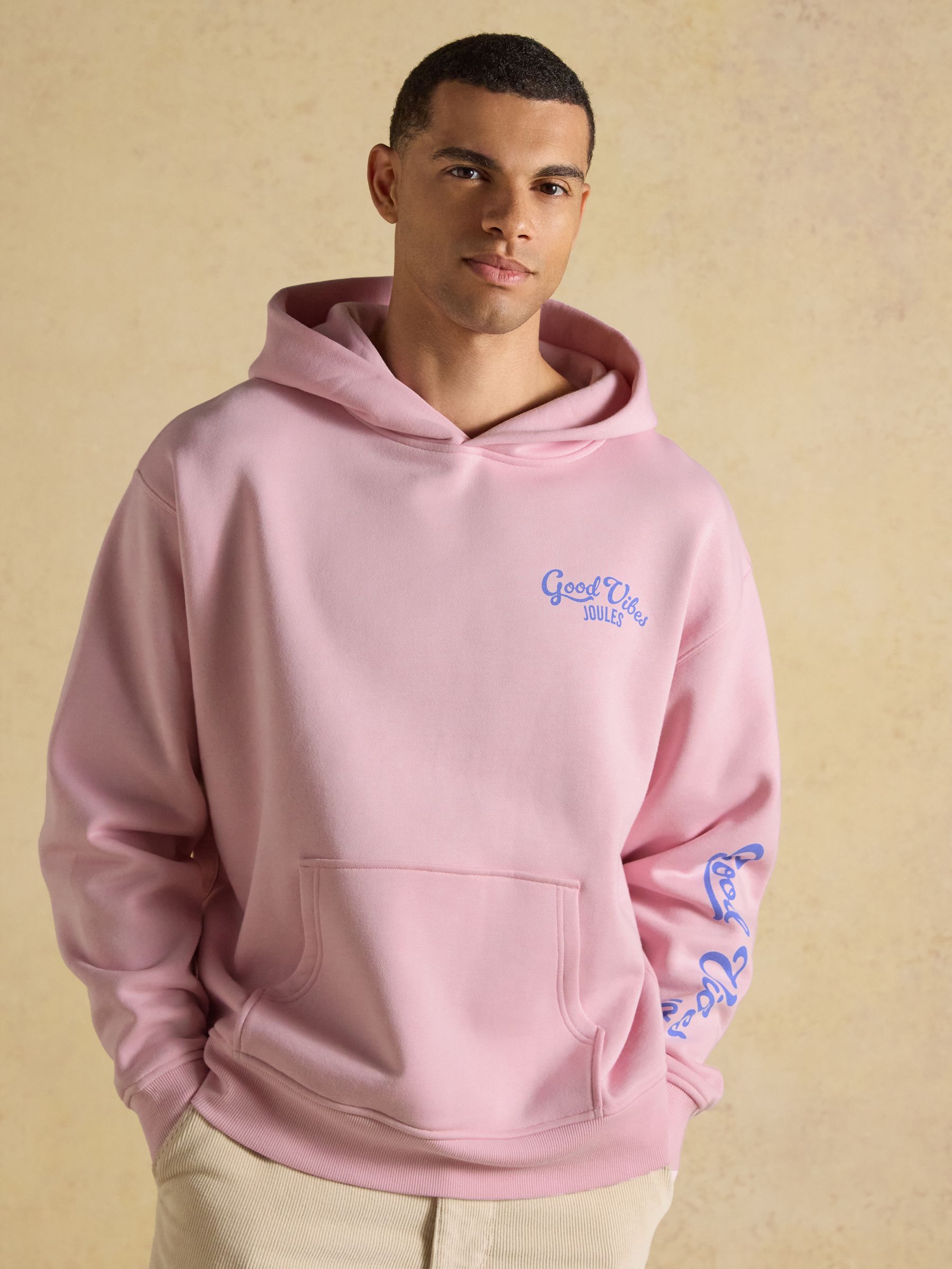 Pink Beach Graphic Unisex Oversized Hoodie - Image 3 of 11
