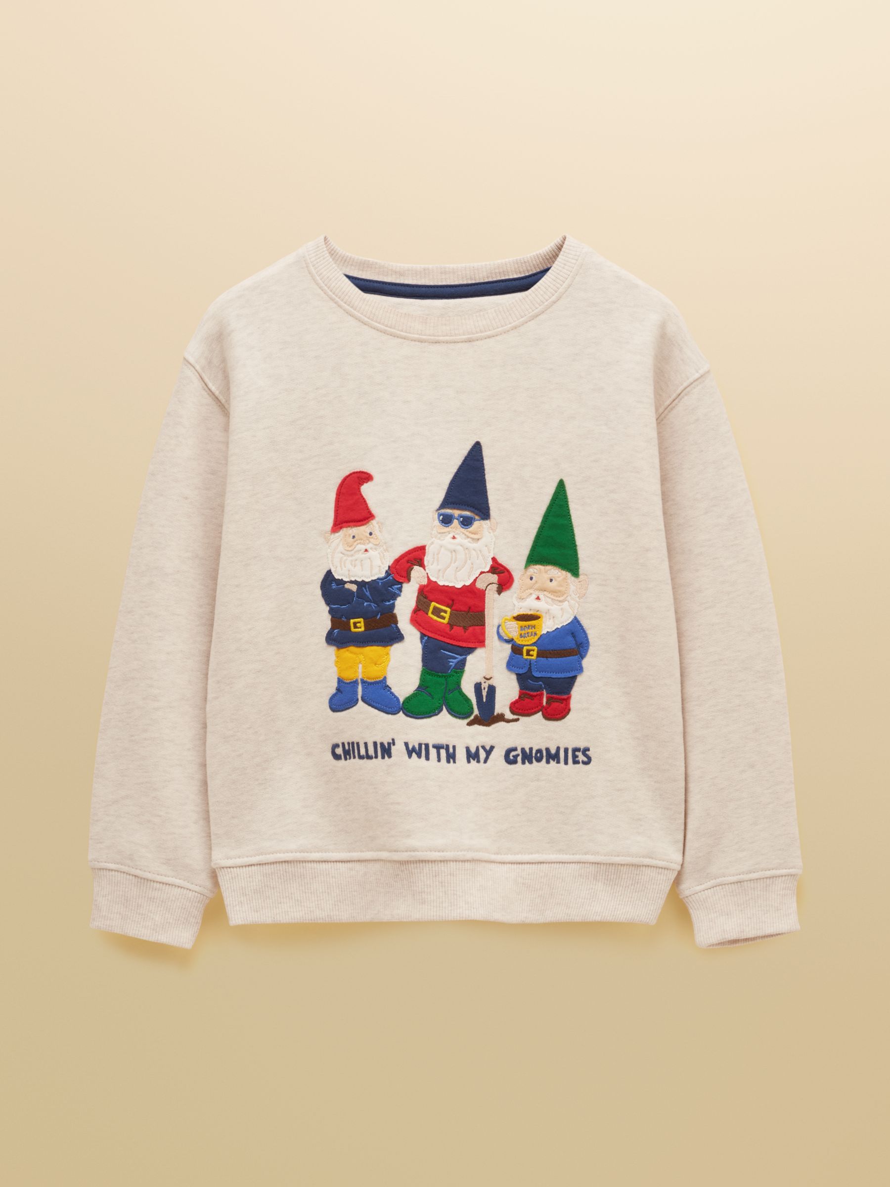 Kids' Hudson Oat Gnome Applique Sweatshirt - Image 1 of 4