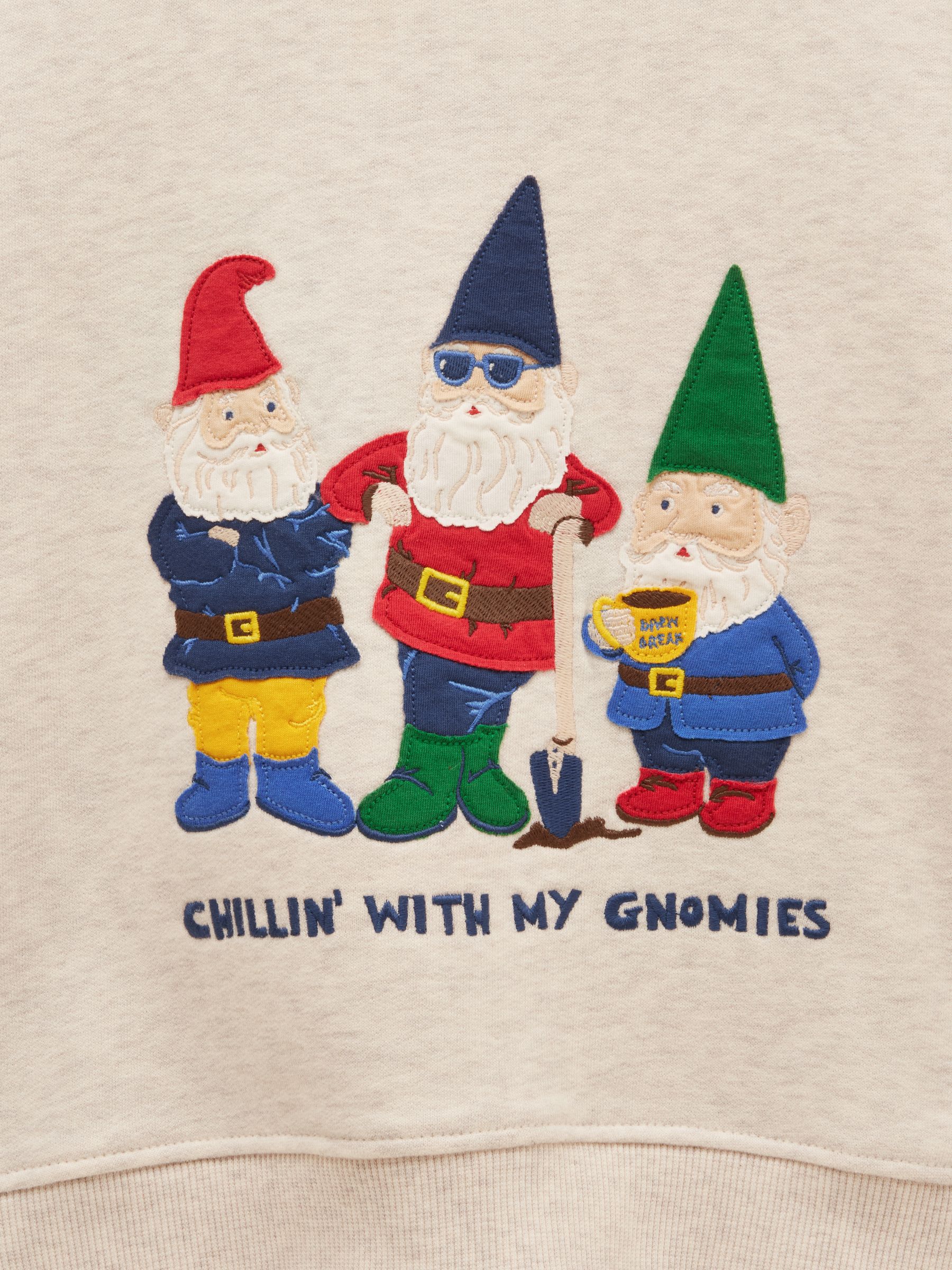 Kids' Hudson Oat Gnome Applique Sweatshirt - Image 3 of 4
