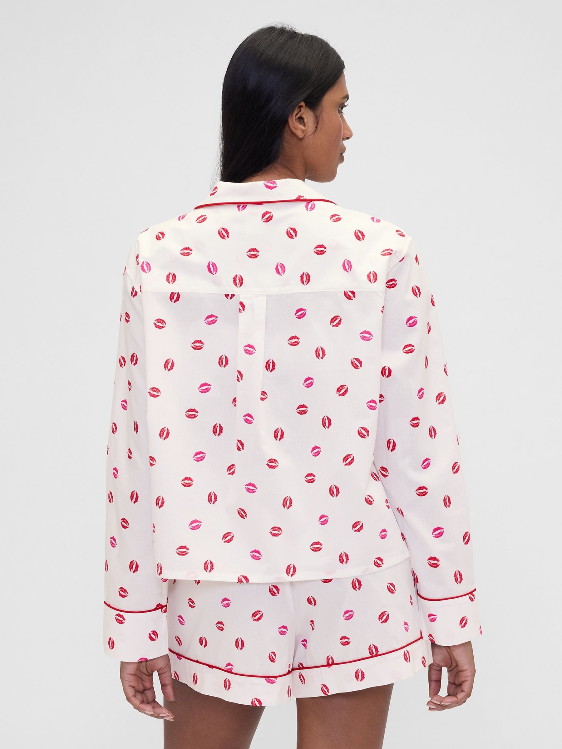 Gap X Summer Fridays White Kiss Poplin Pyjama Top - Image 2 of 6