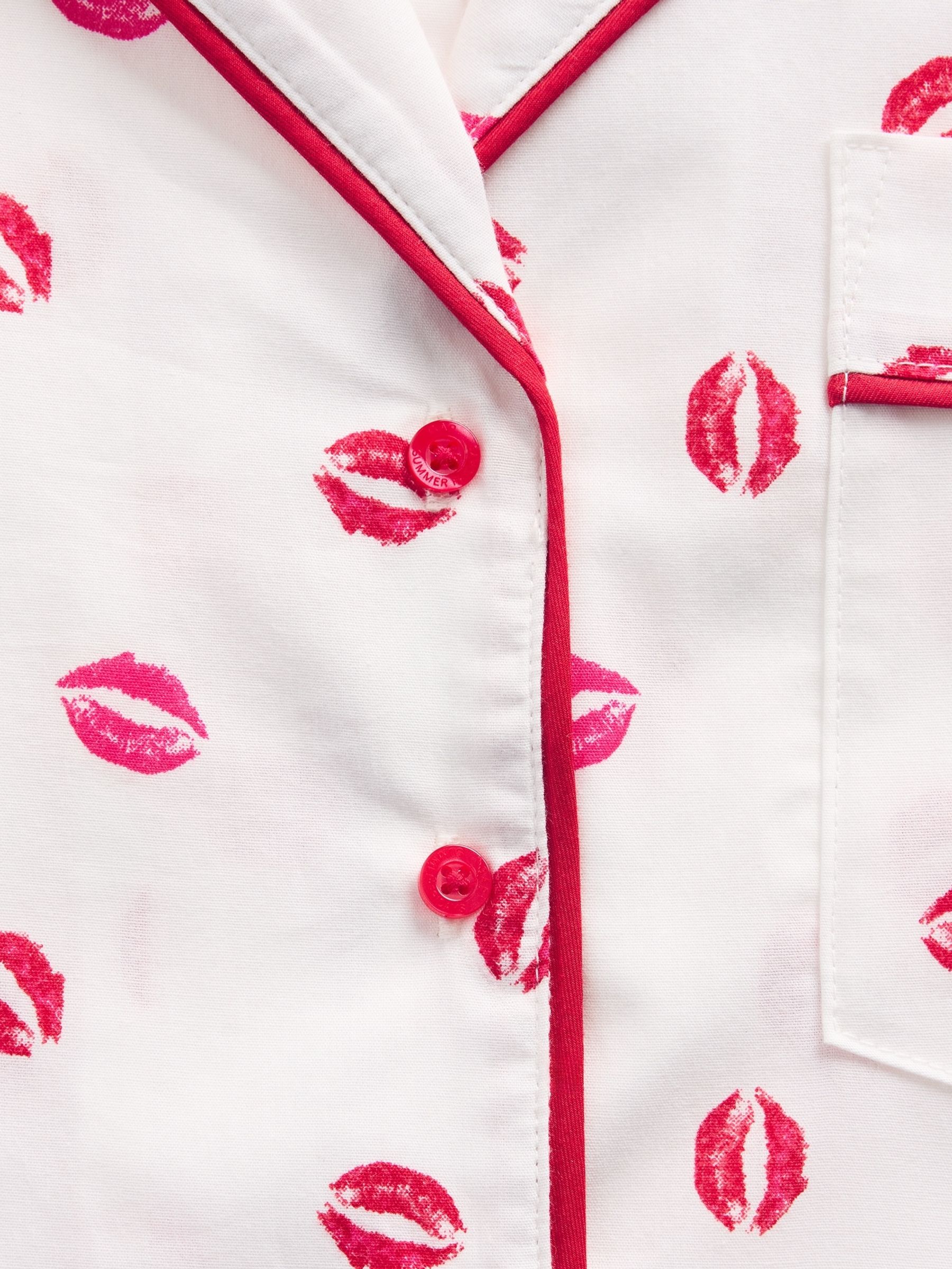 Gap X Summer Fridays White Kiss Poplin Pyjama Top - Image 5 of 6