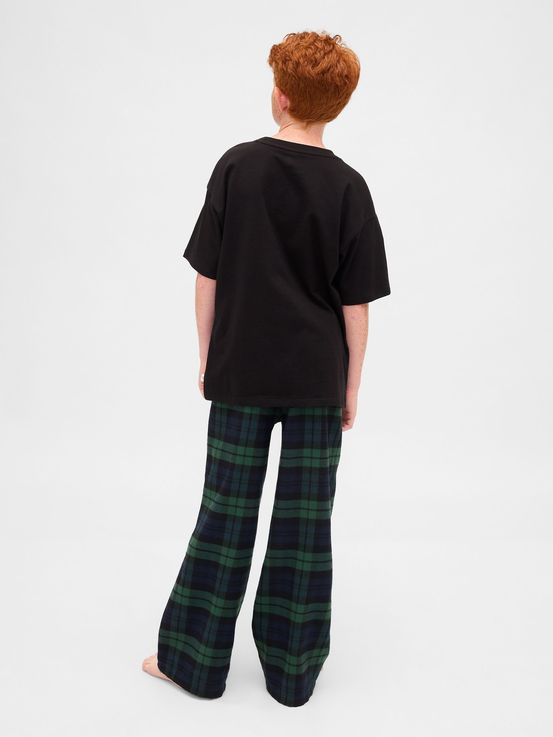 Green/Navy check Matching Family Flannel Pyjama Bottoms - Image 2 of 6 Green/Navy check Matching Family Flannel Pyjama Bottoms - Image 2 of 6