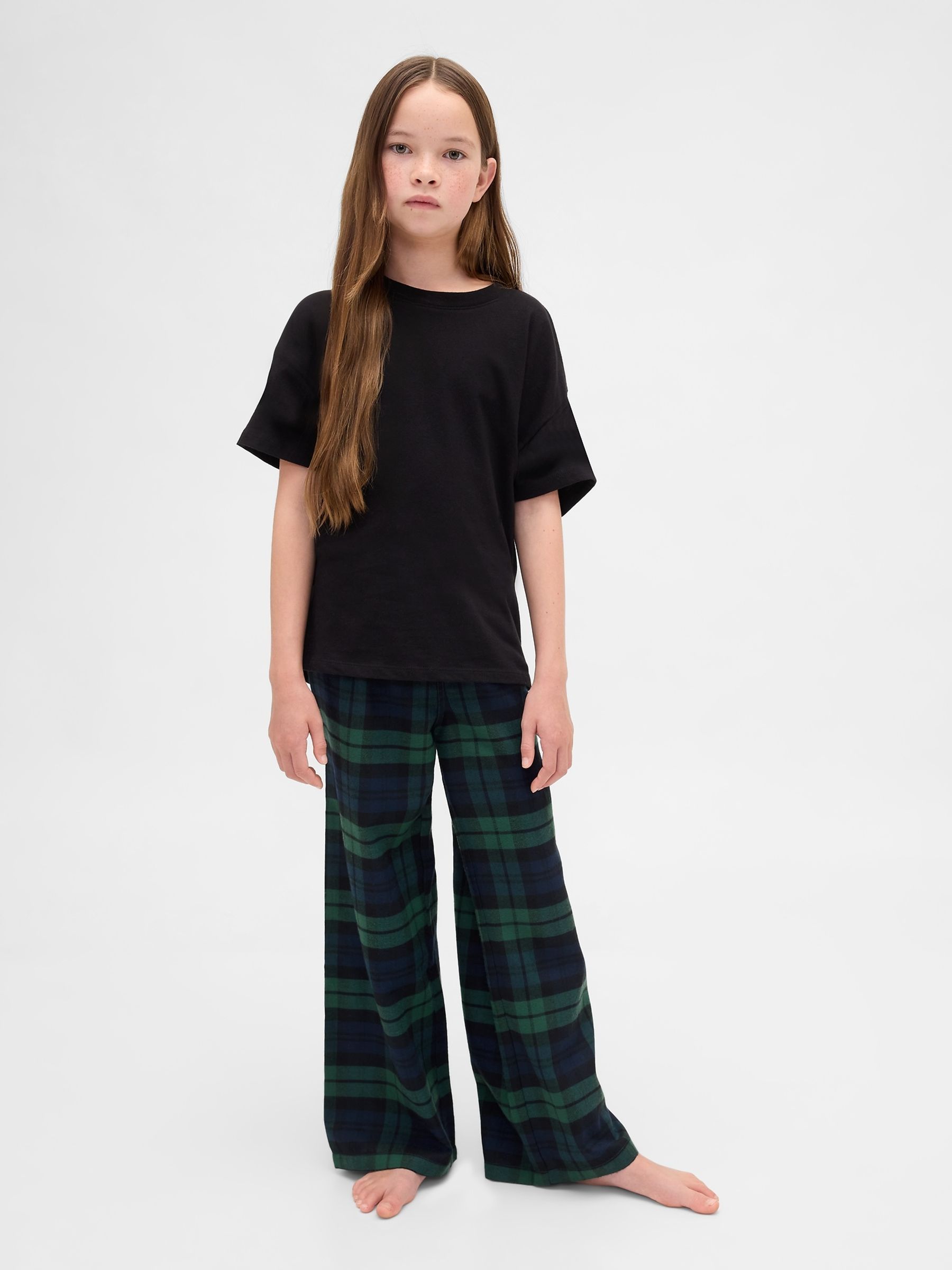 Green/Navy check Matching Family Flannel Pyjama Bottoms - Image 3 of 6