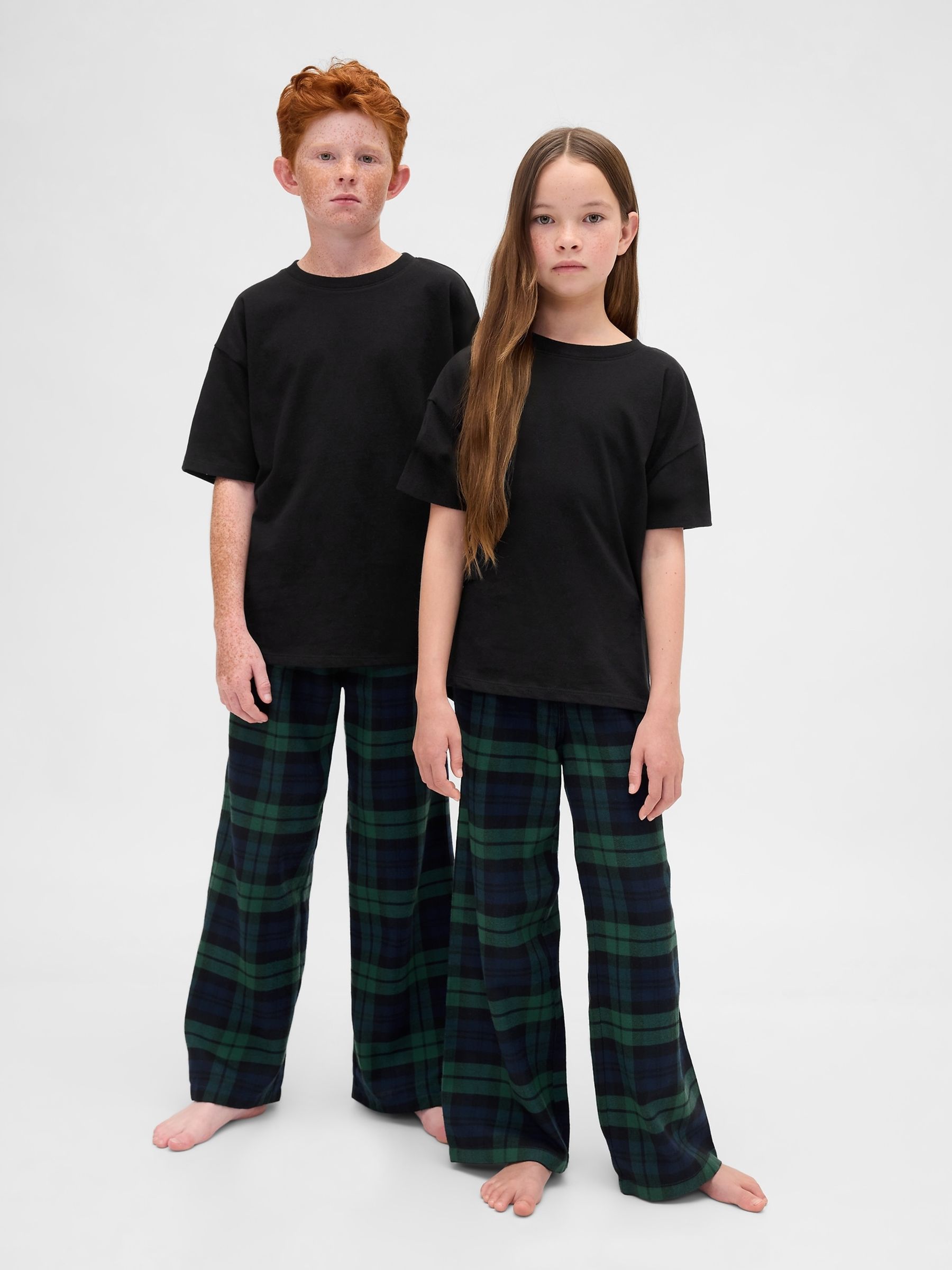 Green/Navy check Matching Family Flannel Pyjama Bottoms - Image 4 of 6