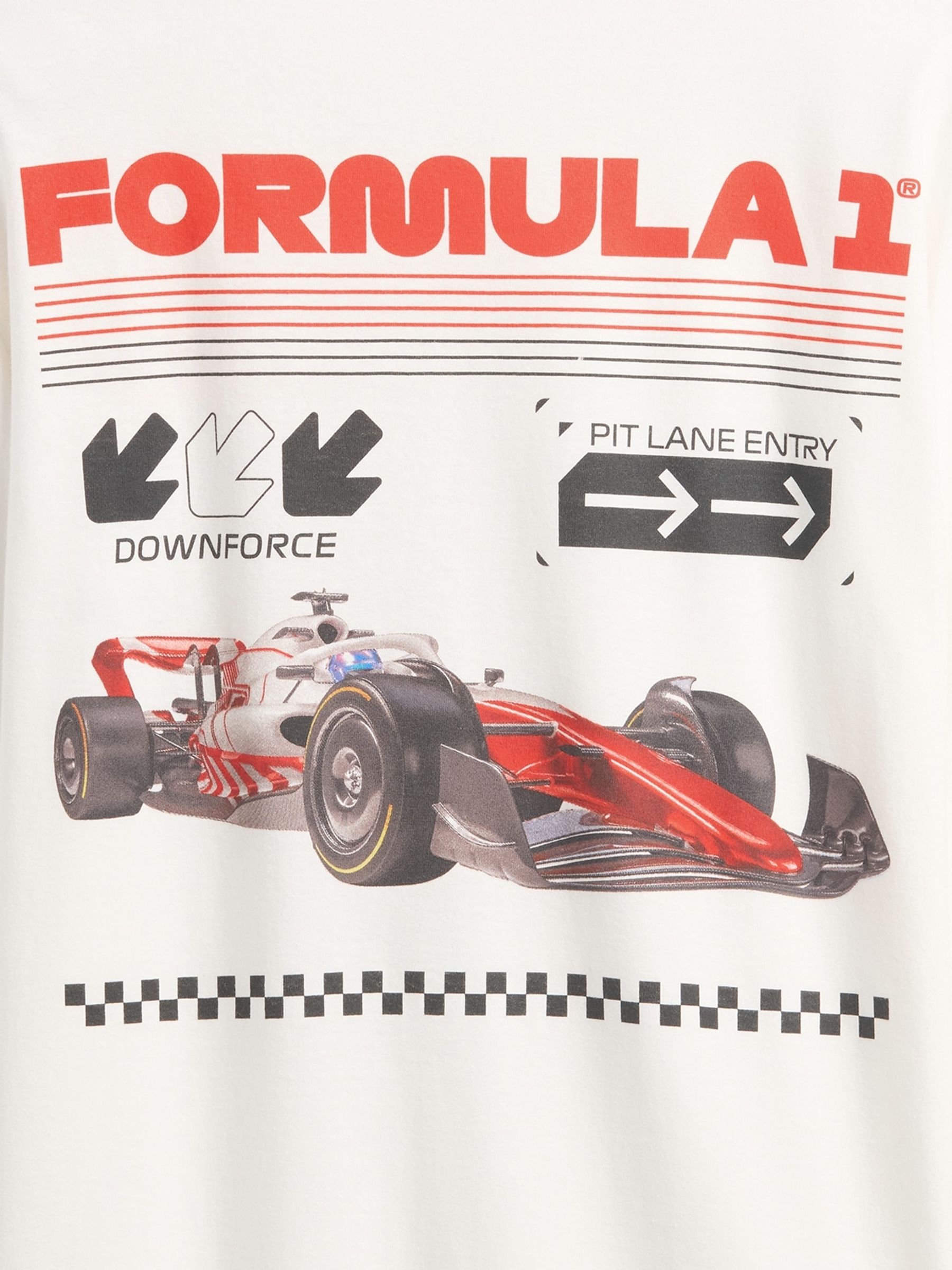 White Formula 1 Relaxed Graphic T-Shirt - Image 3 of 3