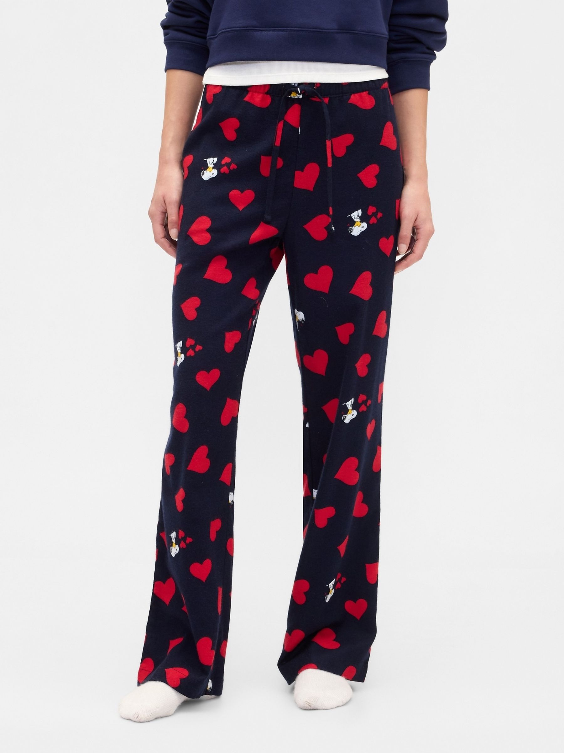 Black Peanuts Snoopy Pyjama Bottoms | Gap