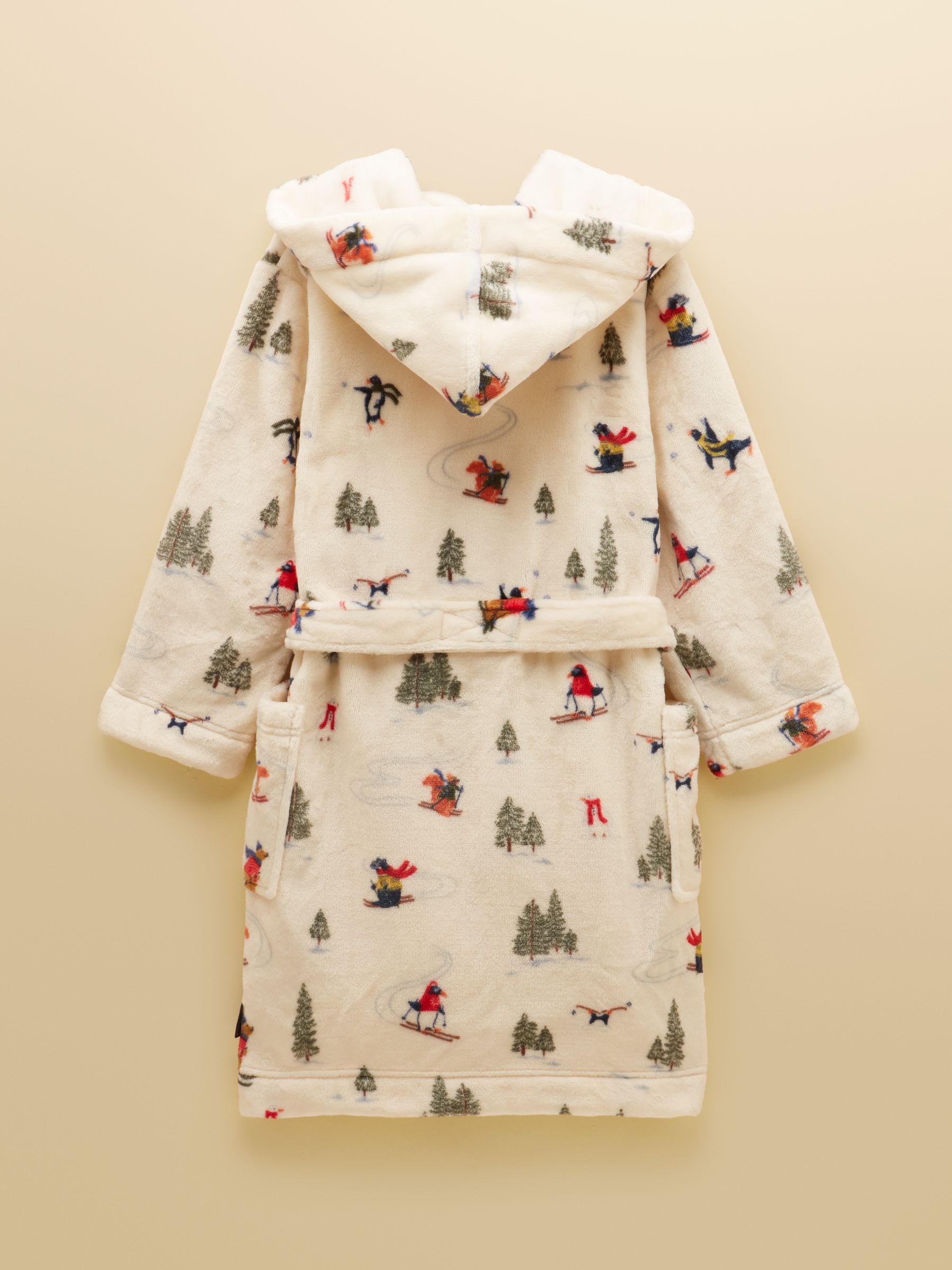 Kids' Snug Cream Dressing Gown - Image 2 of 4 Kids' Snug Cream Dressing Gown - Image 2 of 4