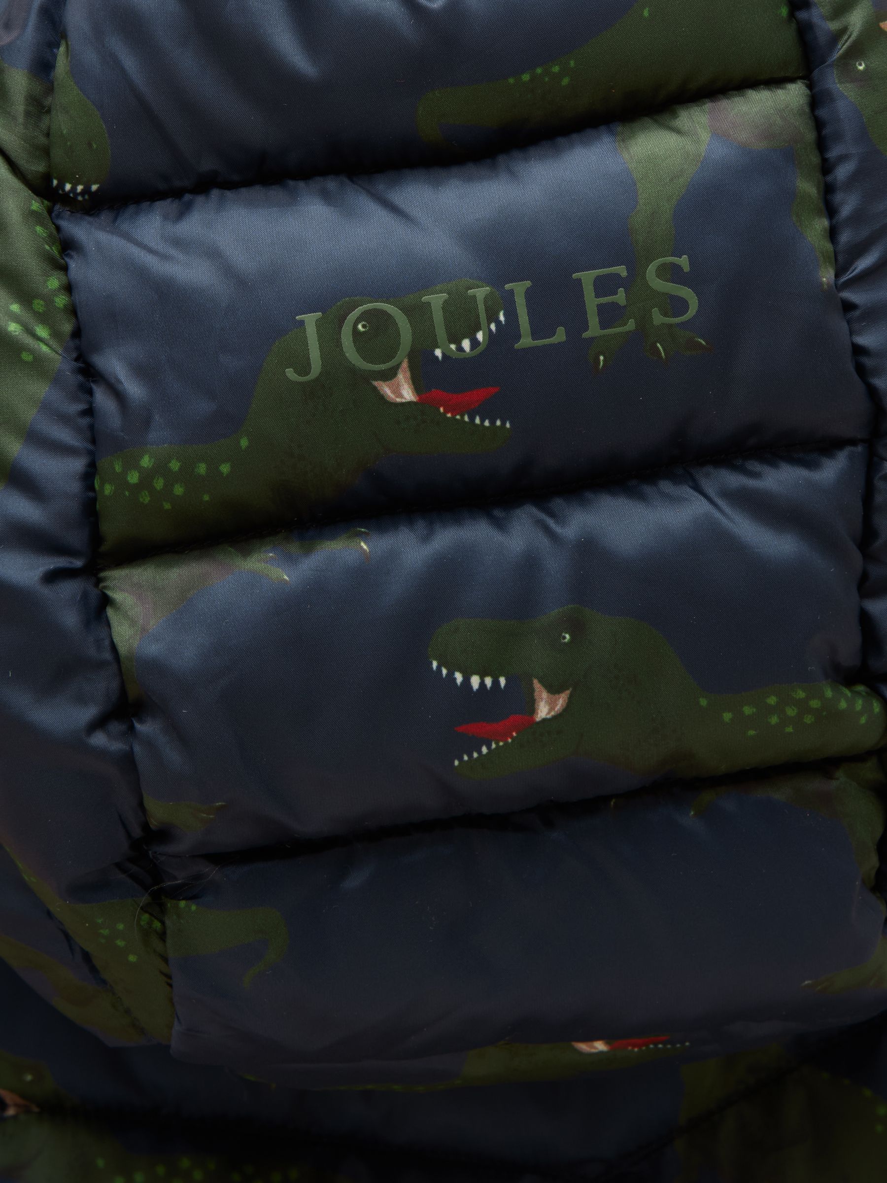 Kids' Cairn Navy Dino Showerproof Padded Coat - Image 5 of 5