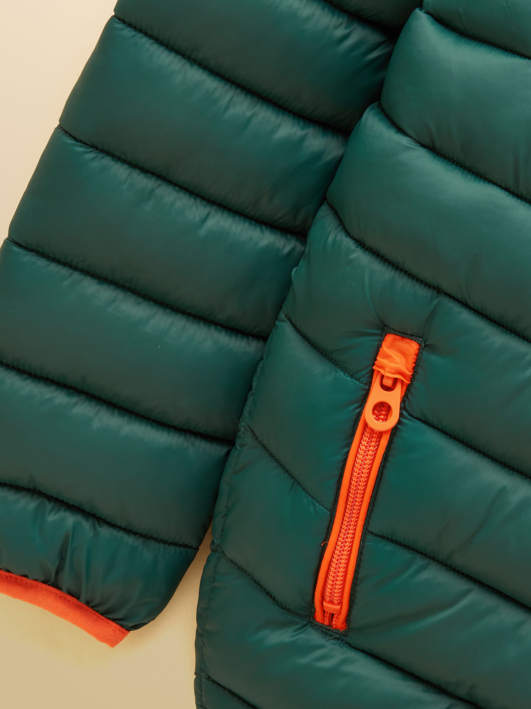 Kids' Cairn Dark Green Showerproof Padded Coat - Image 4 of 5