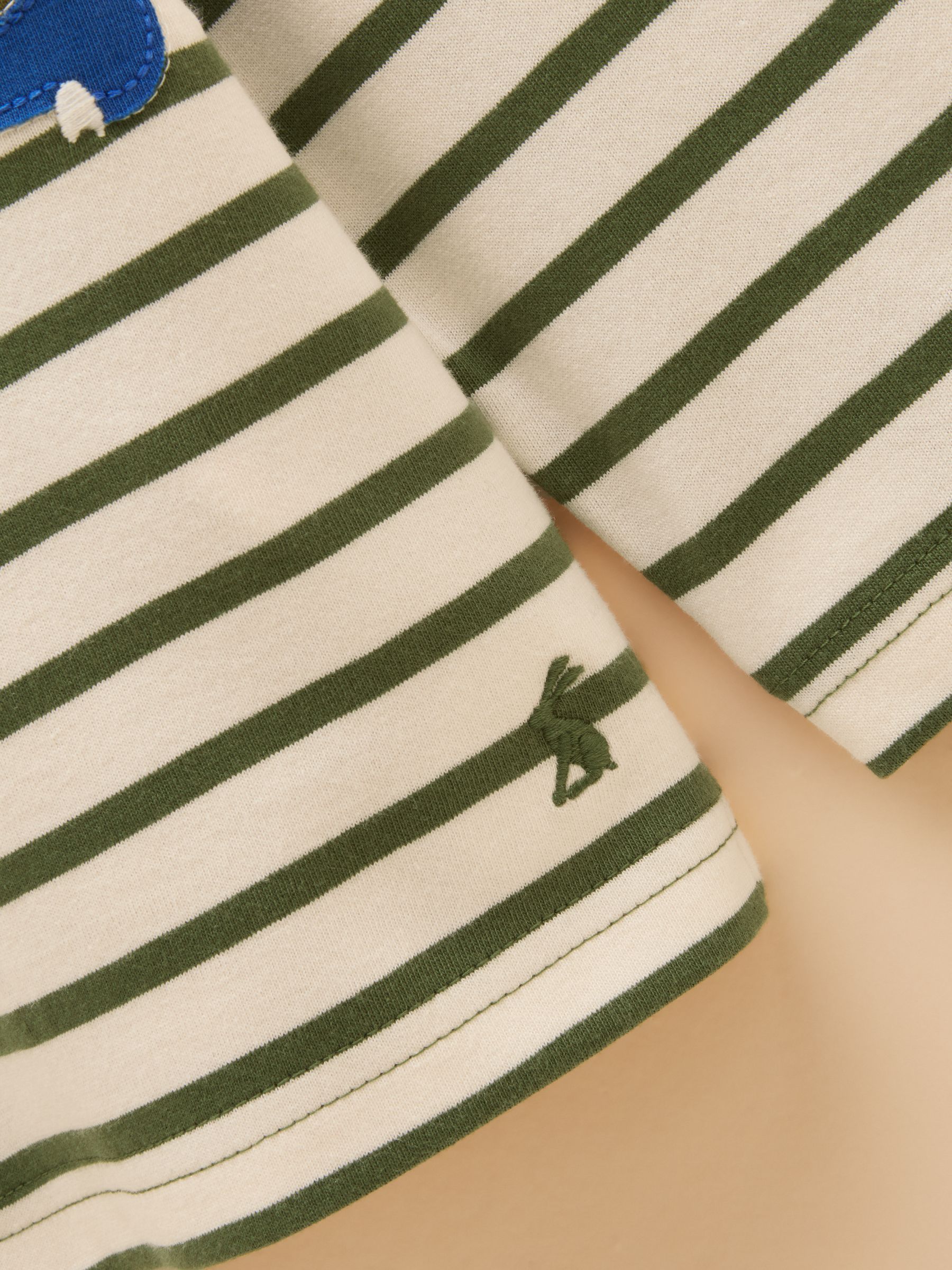 Boys' Finlay Green Dino Long Sleeve Applique Graphic T-Shirt - Image 3 of 5